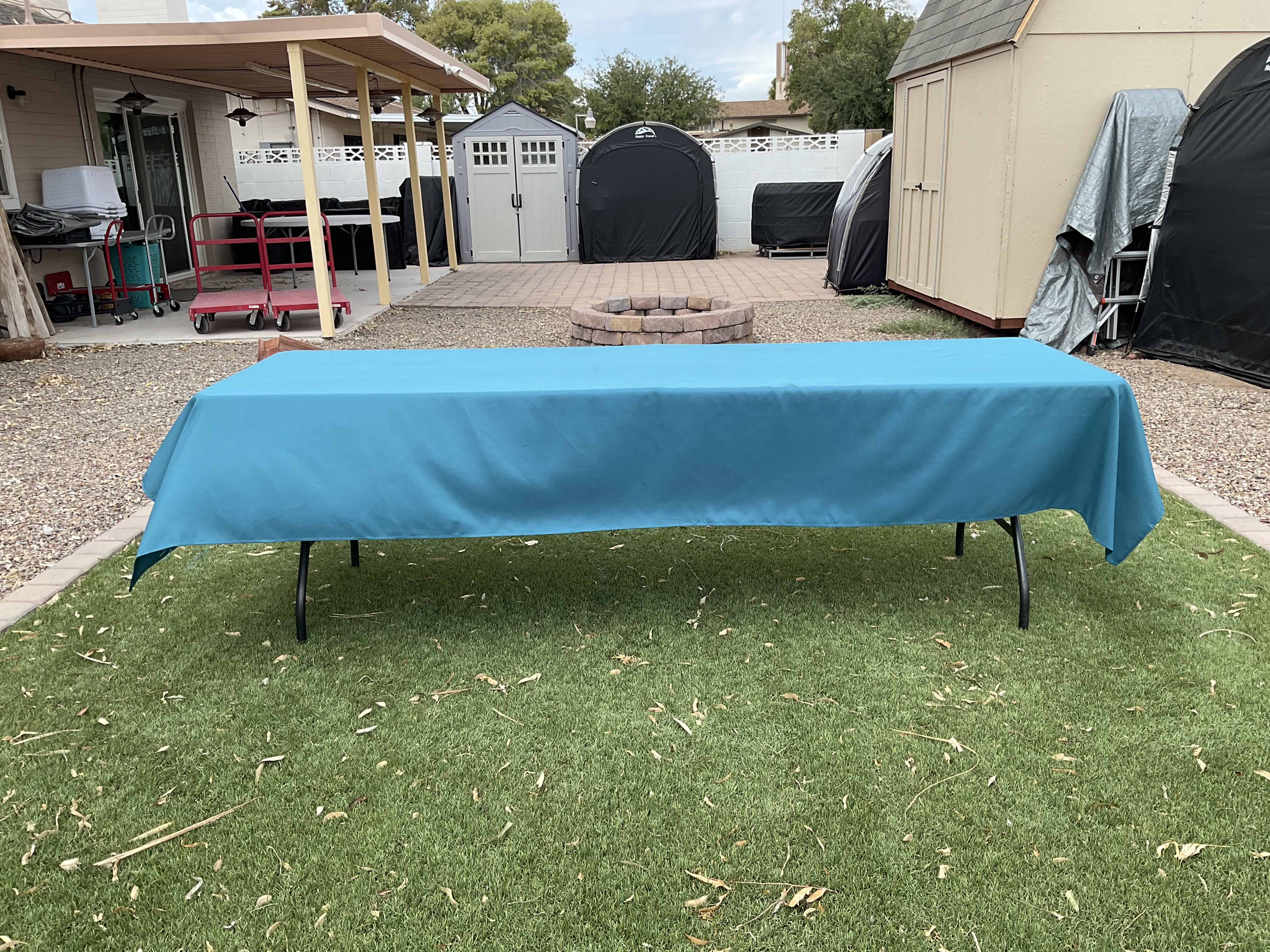 rectangle tablecloths (peacock blue) - 60 x 120