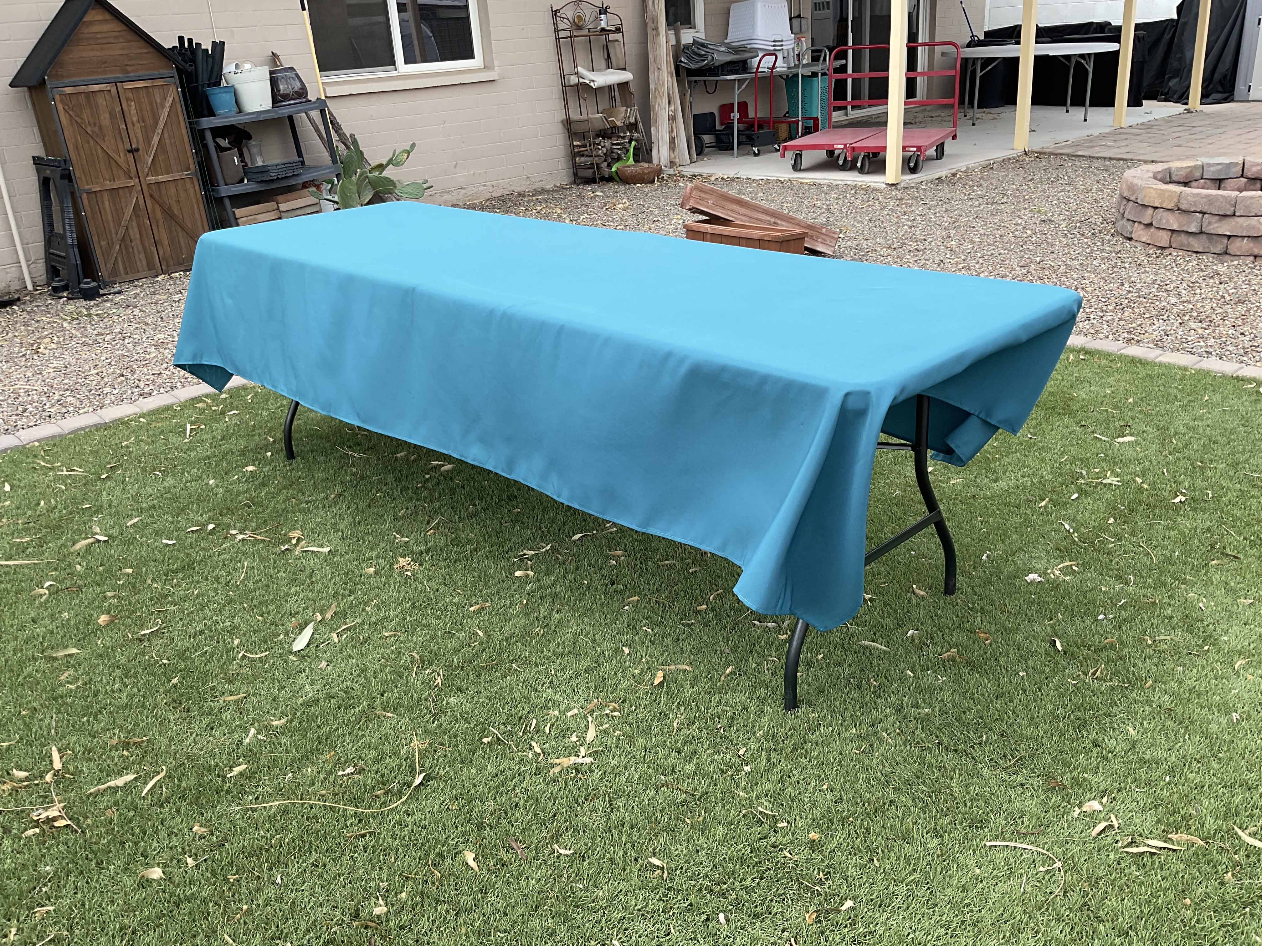rectangle tablecloths (peacock blue) - 60 x 120