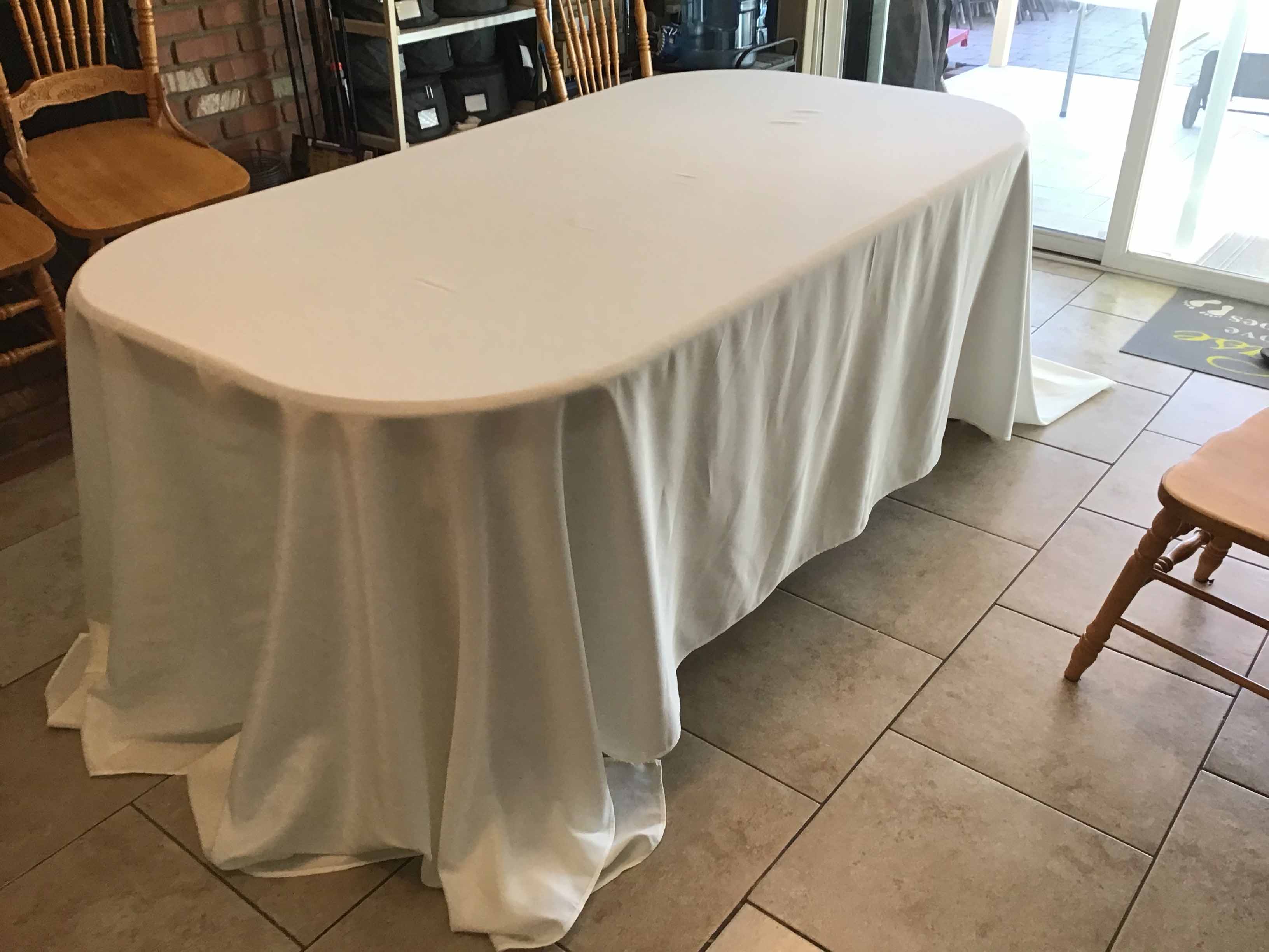 rectangle tablecloths (ivory) - 90 x 156