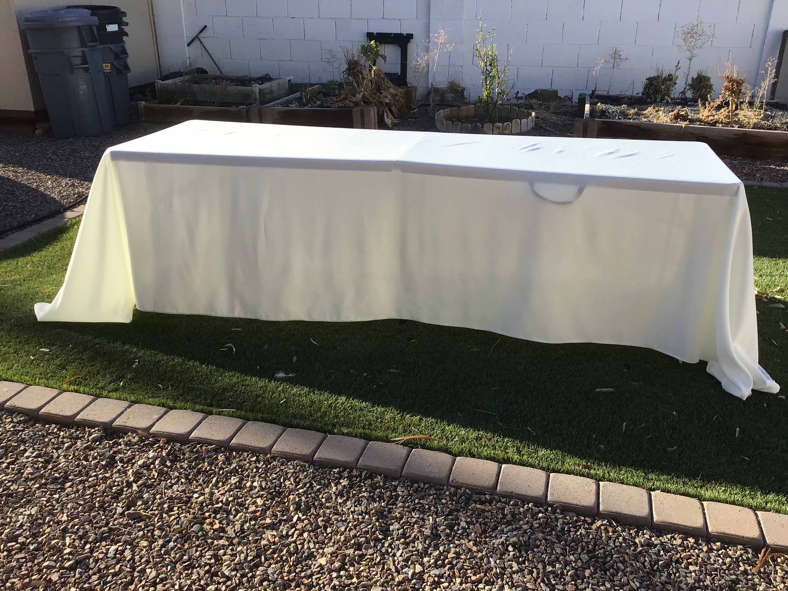 rectangle tablecloths (ivory) - 90 x 156