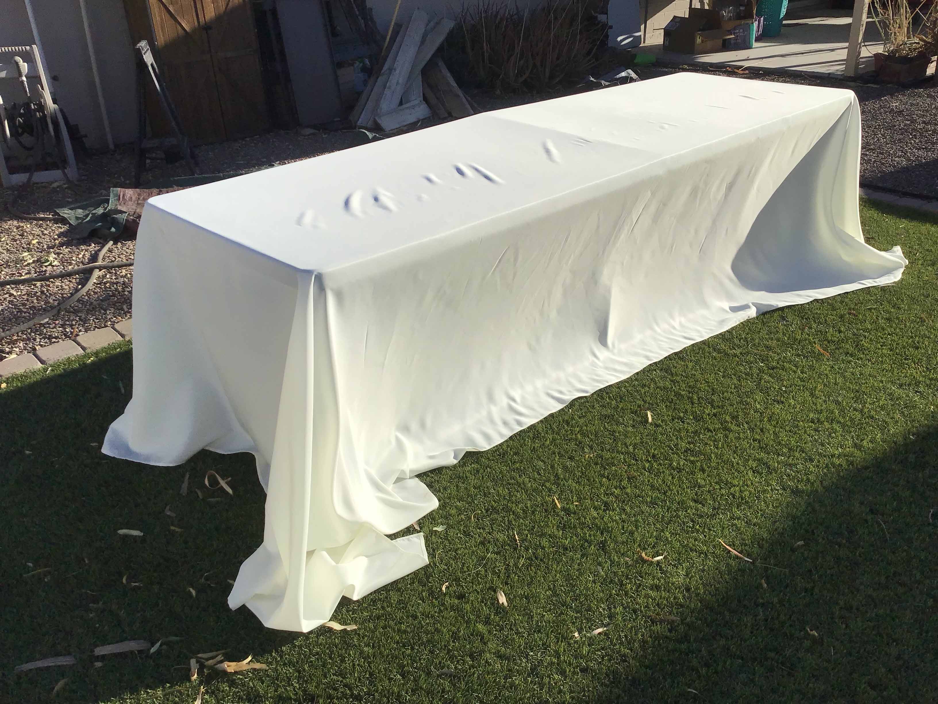 rectangle tablecloths (ivory) - 90 x 156
