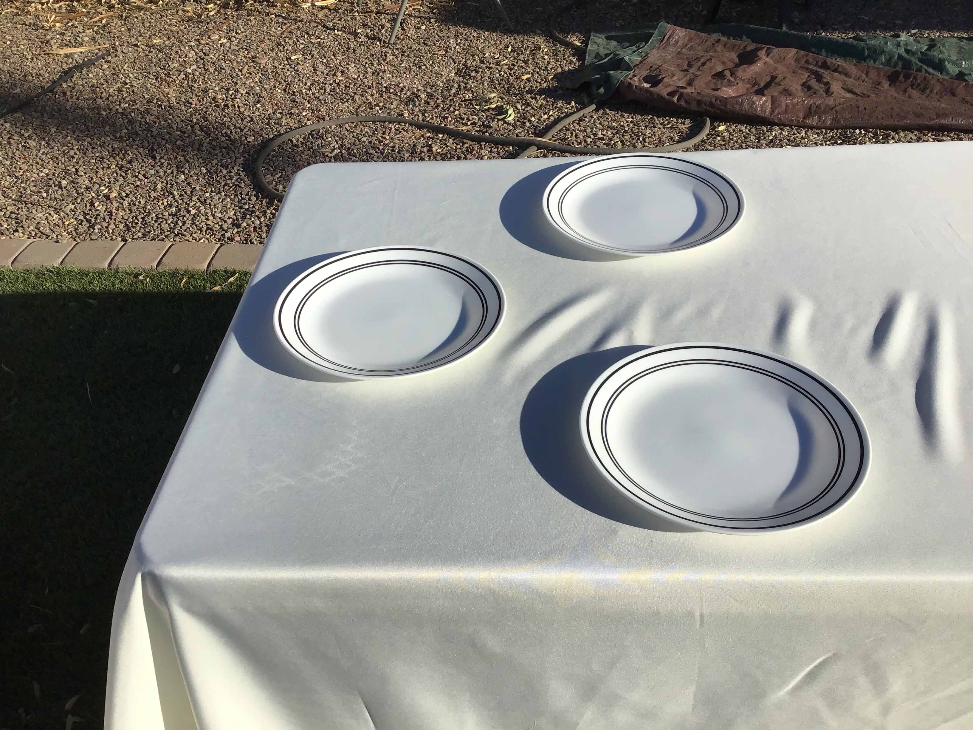 rectangle tablecloths (ivory) - 90 x 156