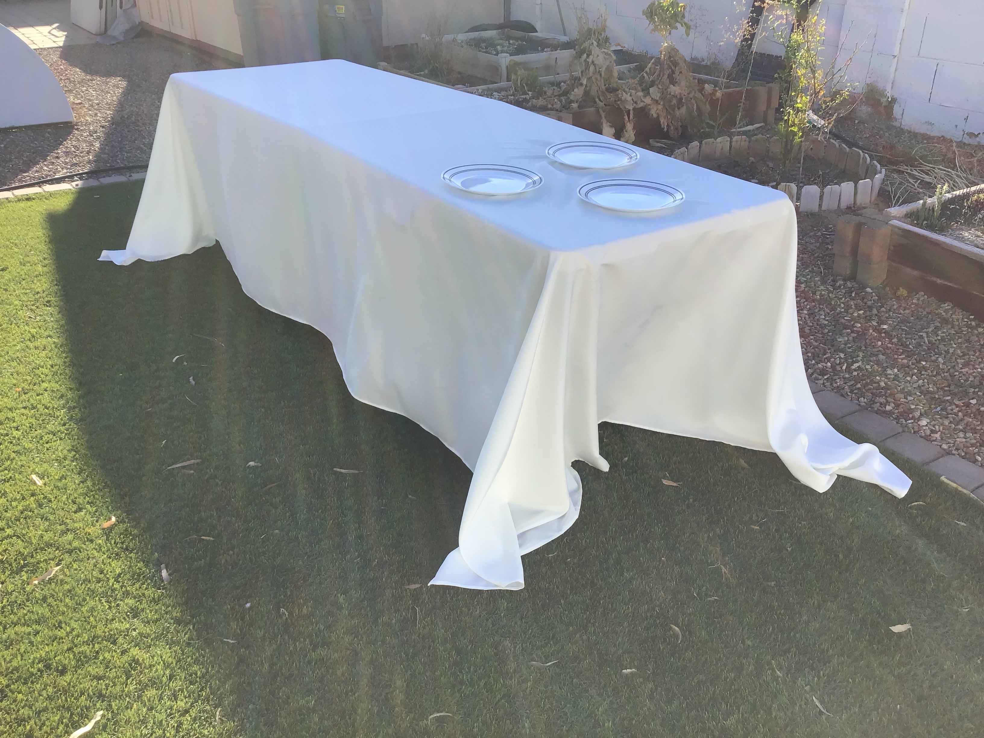 rectangle tablecloths (ivory) - 90 x 156