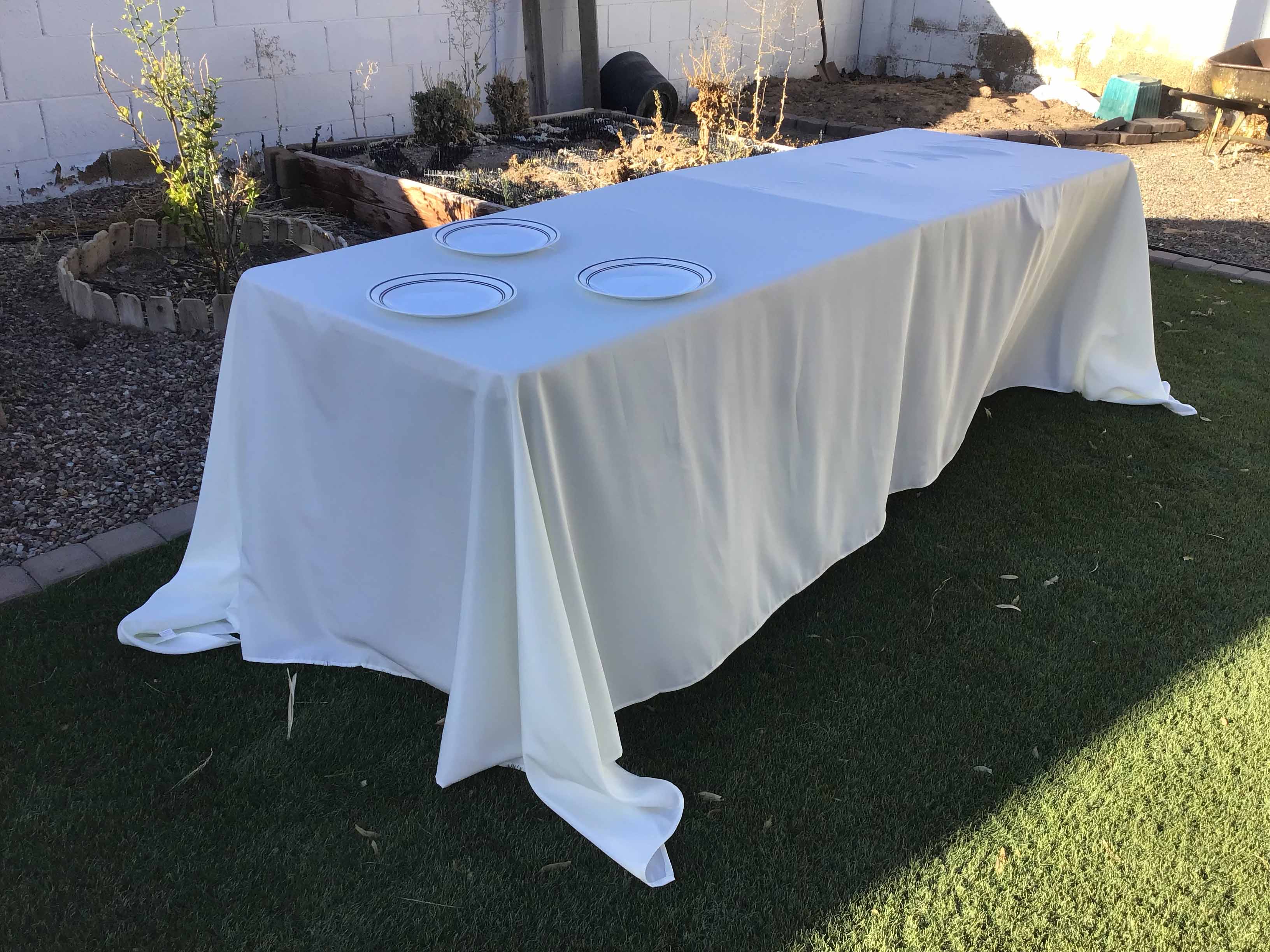 rectangle tablecloths (ivory) - 90 x 156