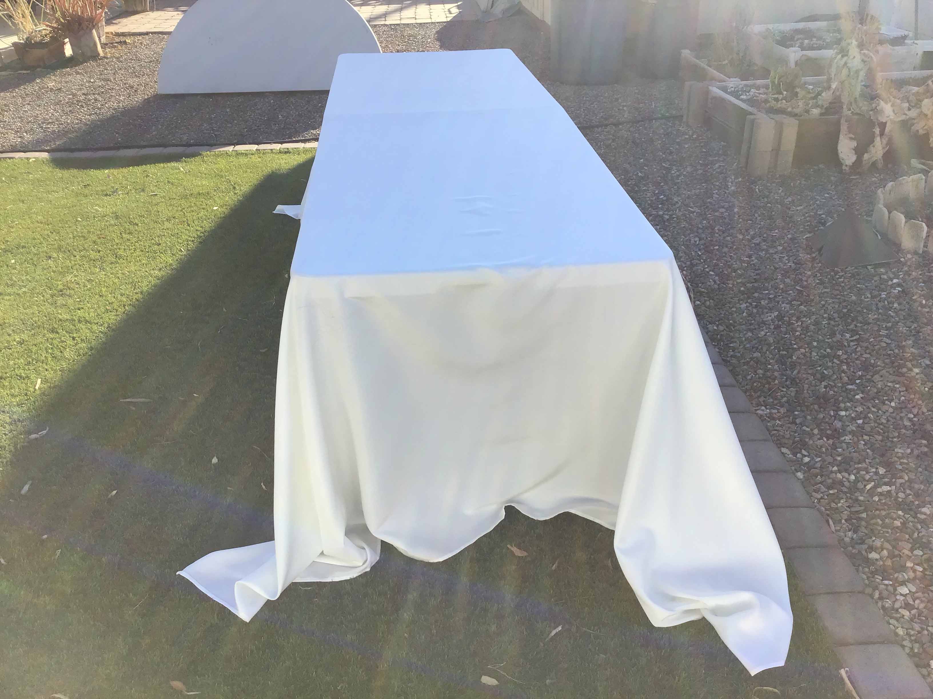 rectangle tablecloths (ivory) - 90 x 156