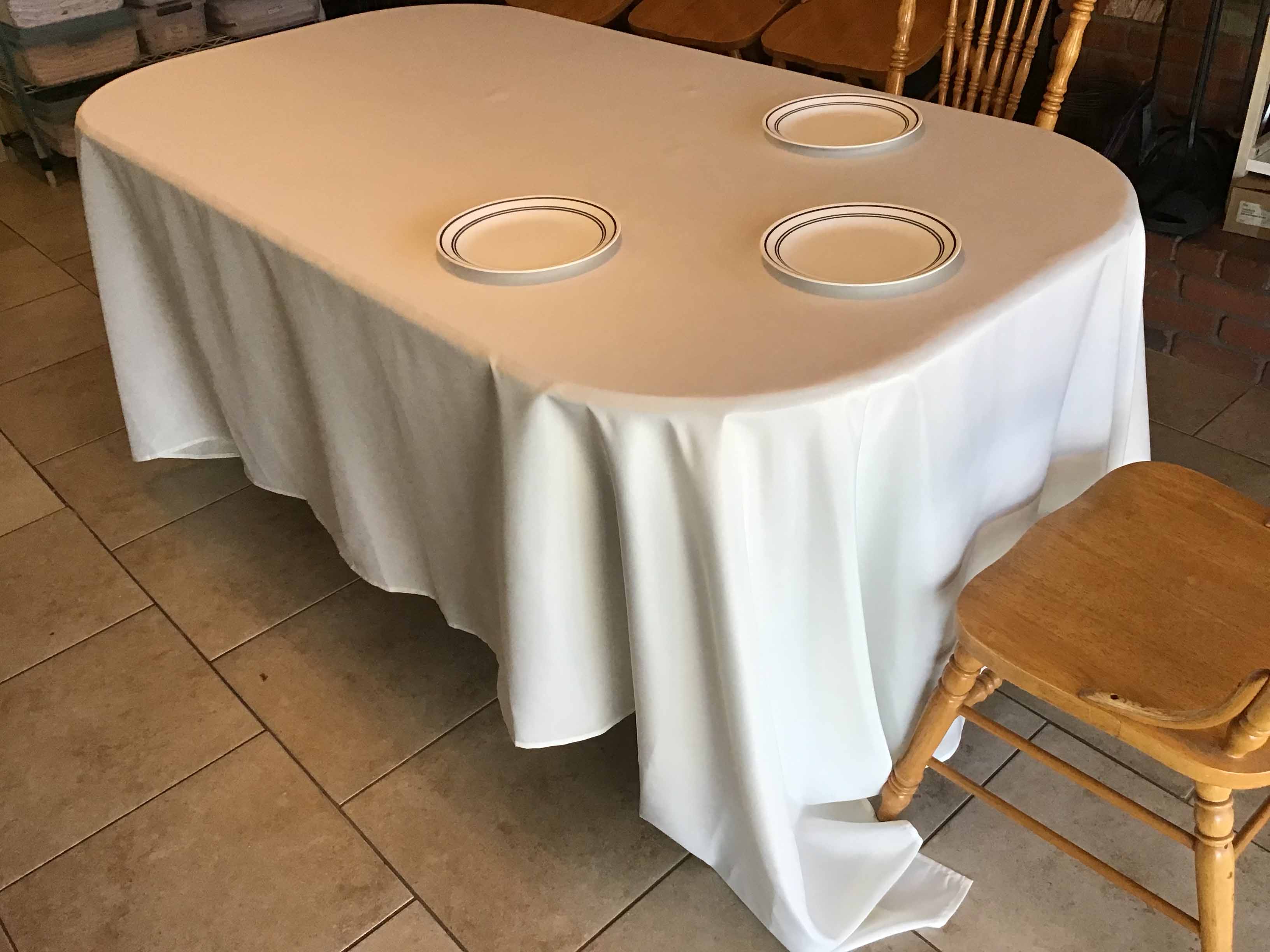 rectangle tablecloths (ivory) - 90 x 132