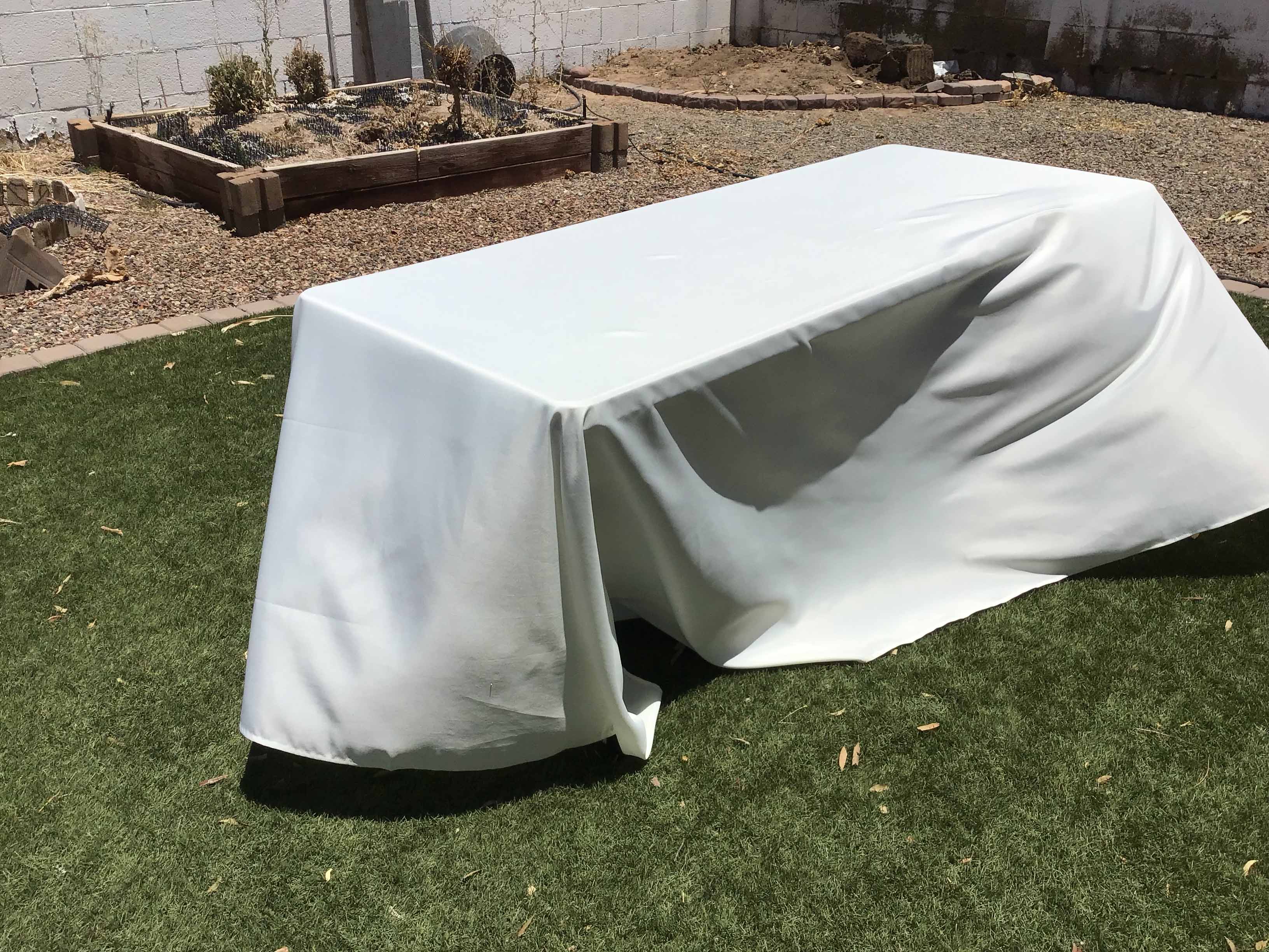 rectangle tablecloths (ivory) - 90 x 132