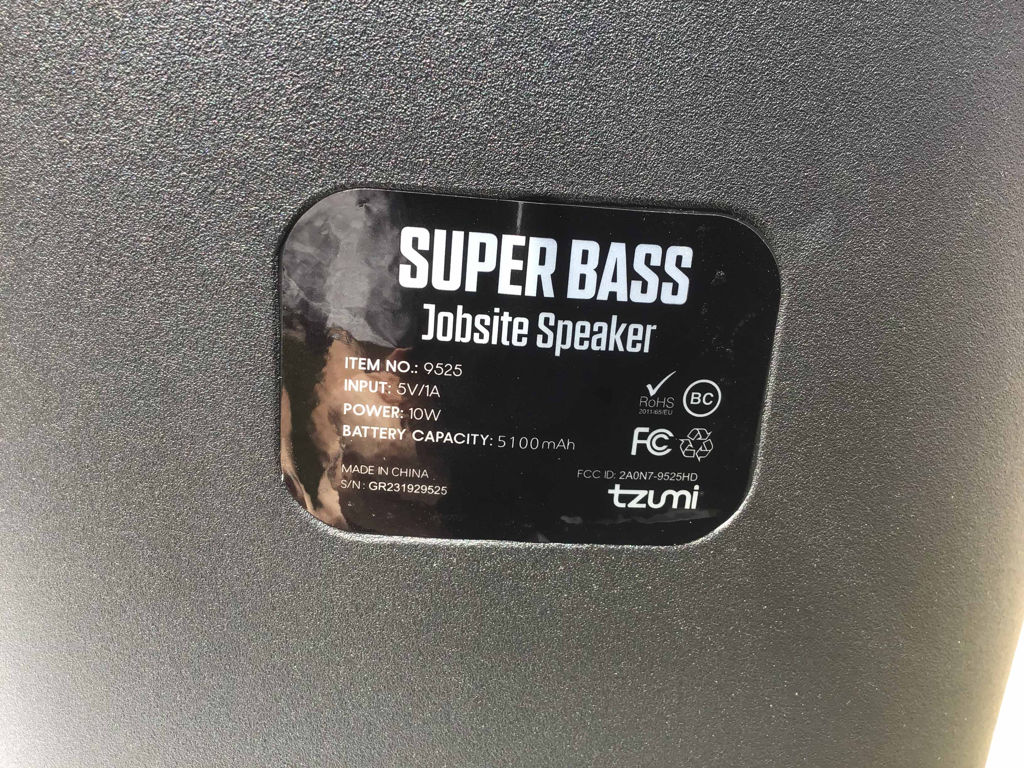 Super Bass Jobsite Speaker