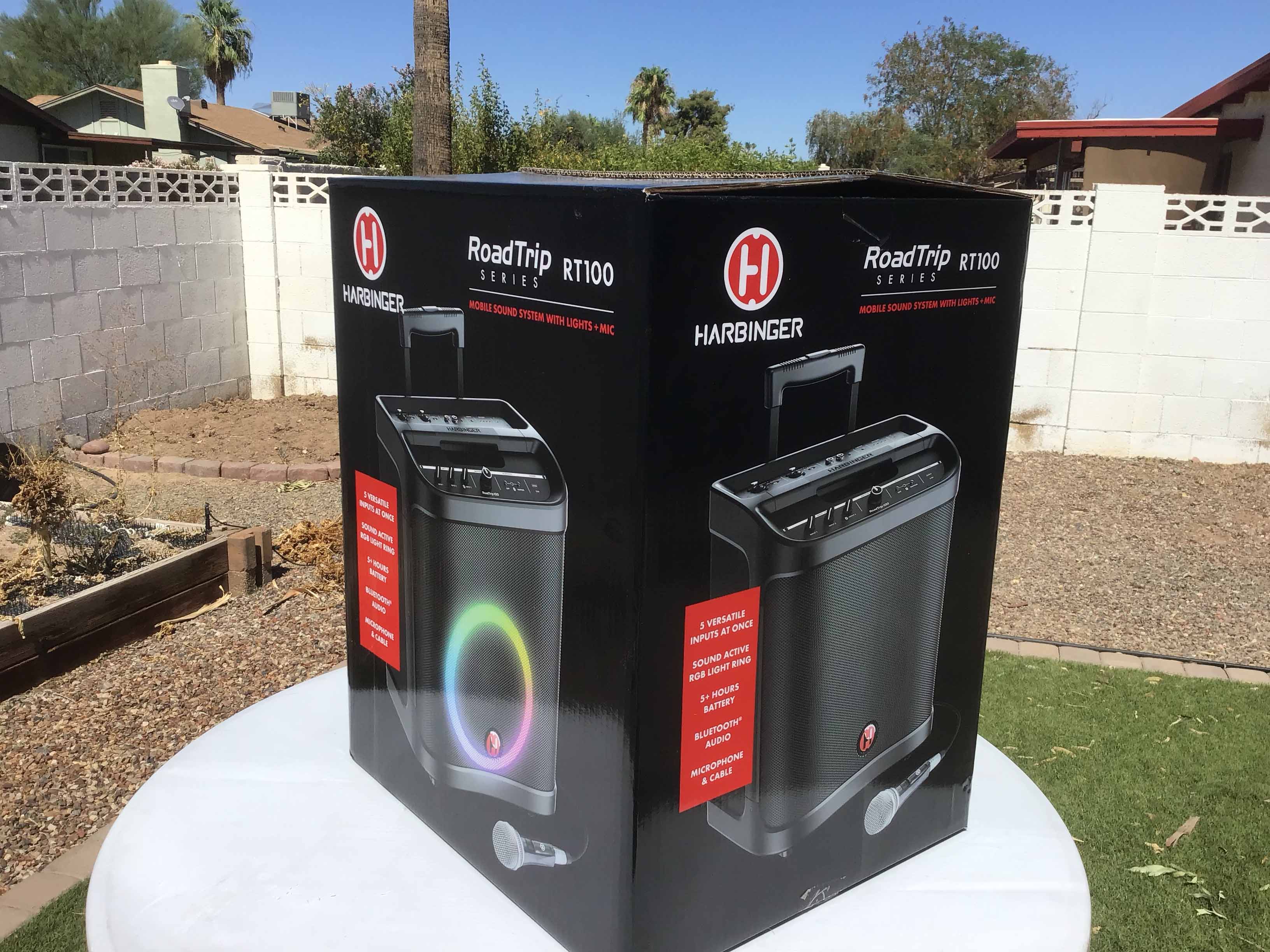 mobile sound system with microphone / portable PA system