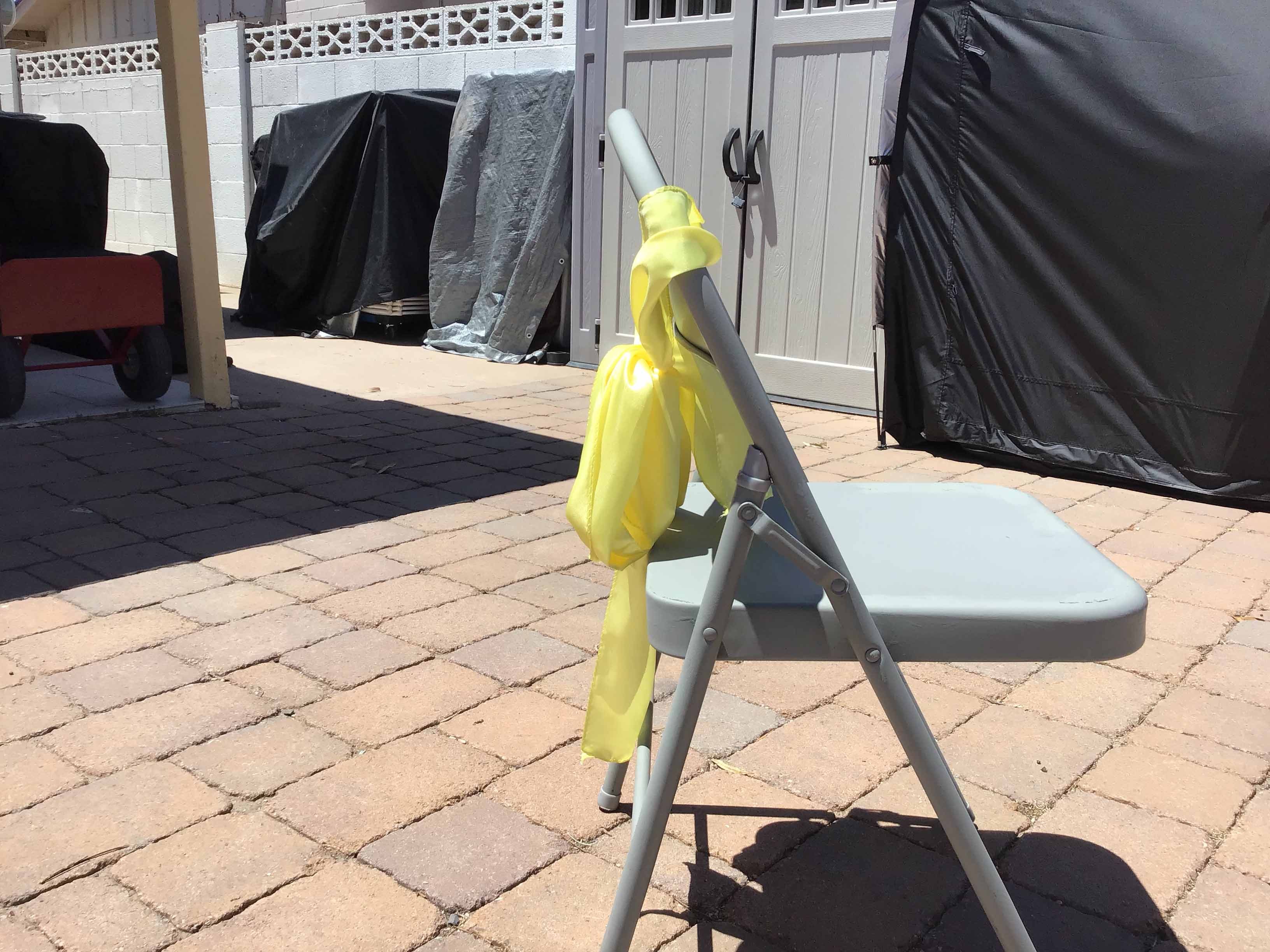 folding chairs (steel, gray)