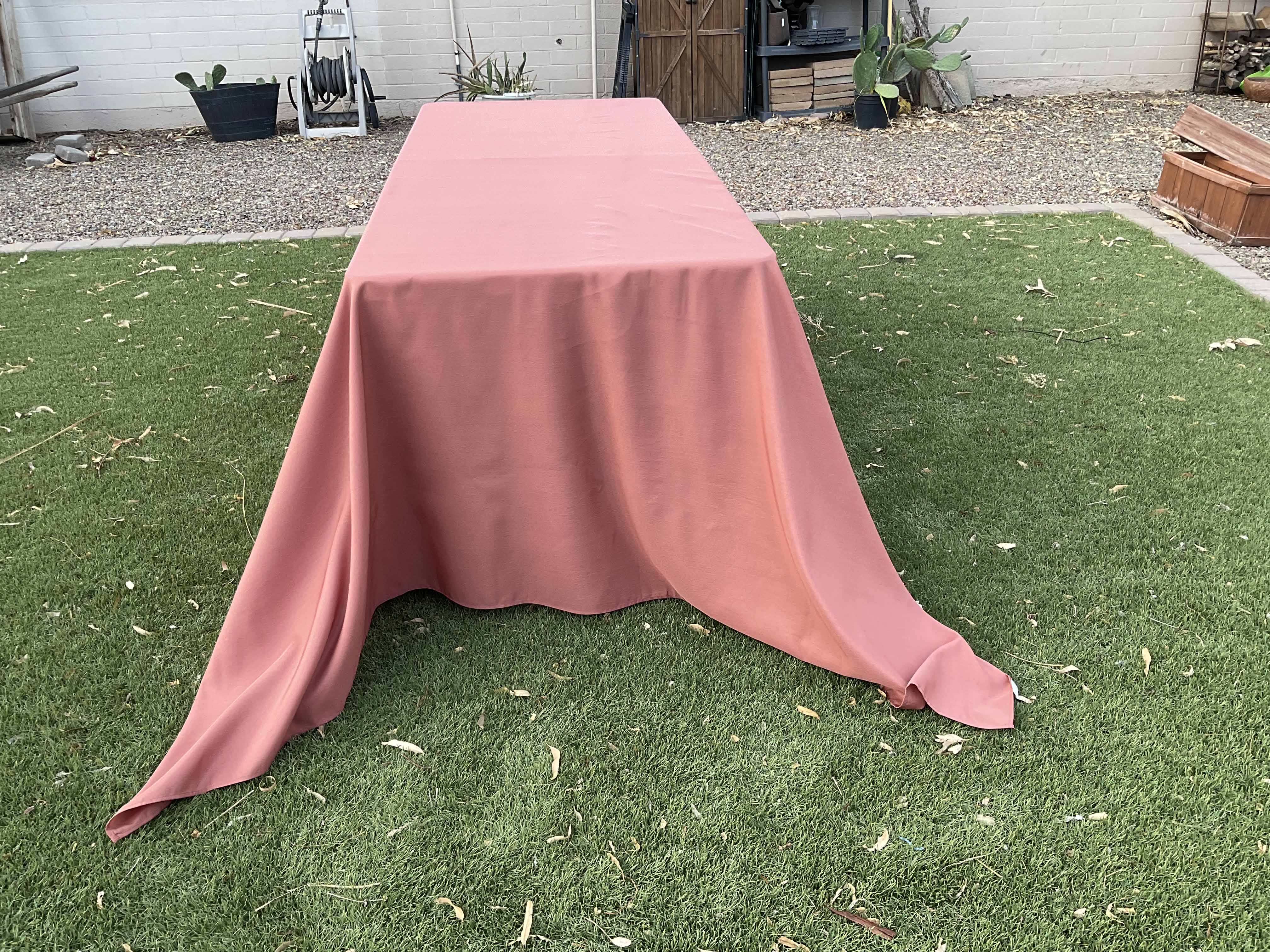 rectangle tablecloths (terracotta/rust) - 90 x 132
