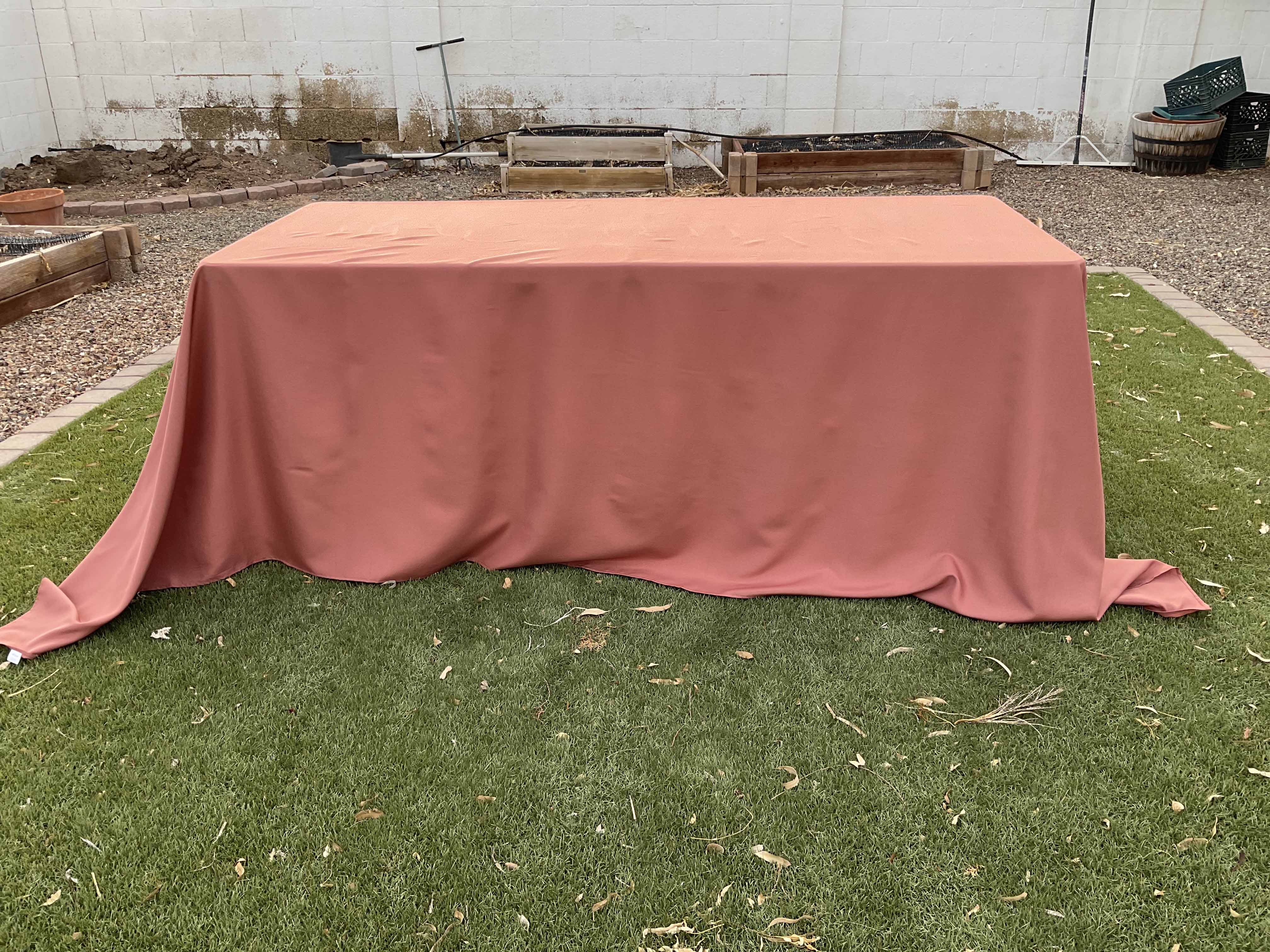 rectangle tablecloths (terracotta/rust) - 90 x 132
