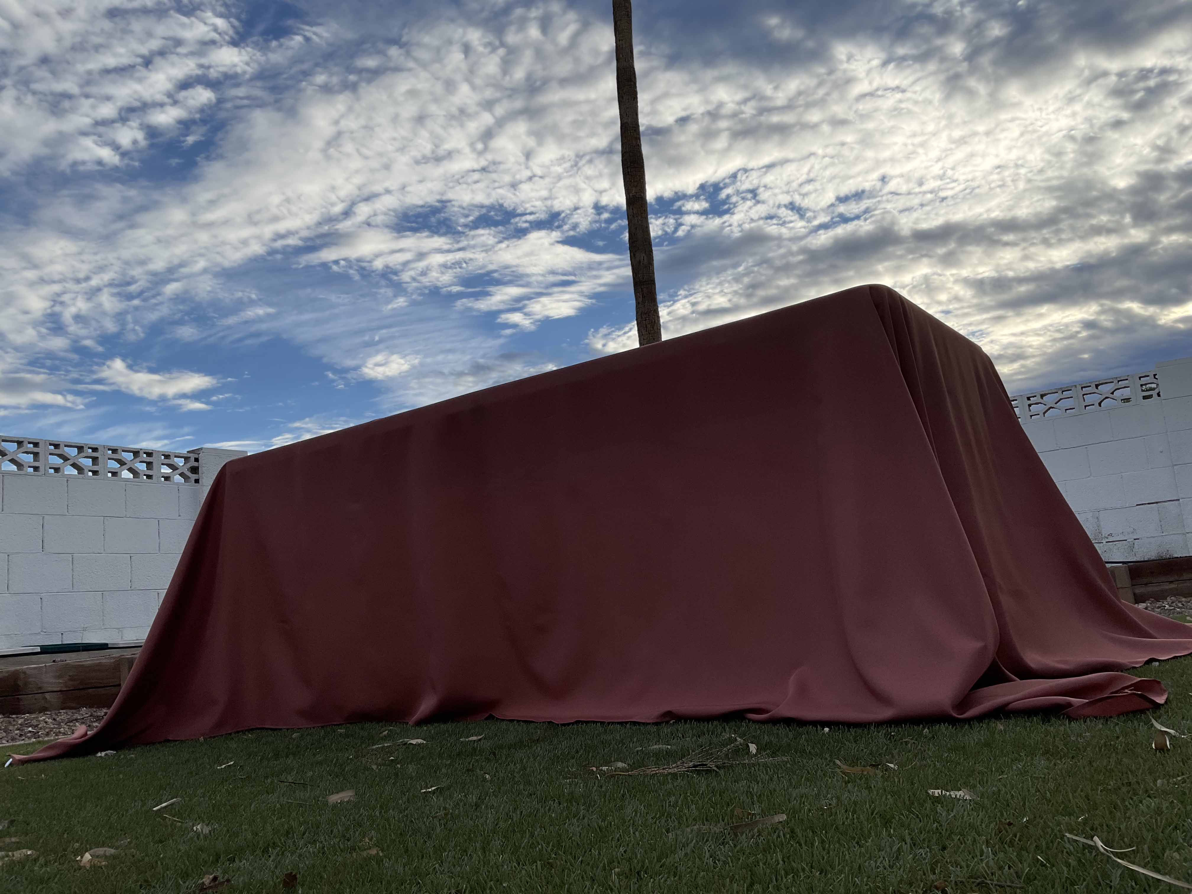 rectangle tablecloths (terracotta/rust) - 90 x 132