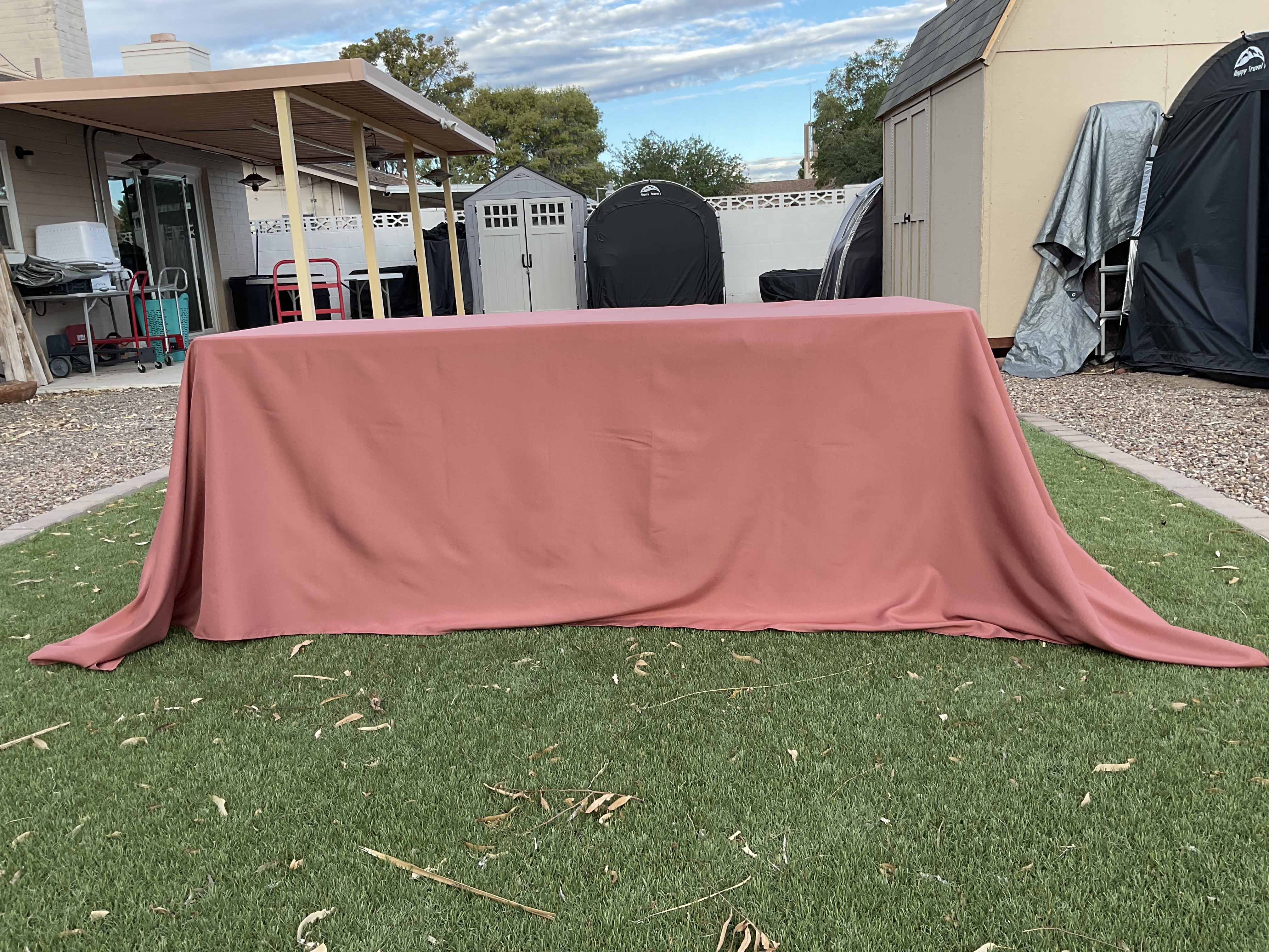 rectangle tablecloths (terracotta/rust) - 90 x 132