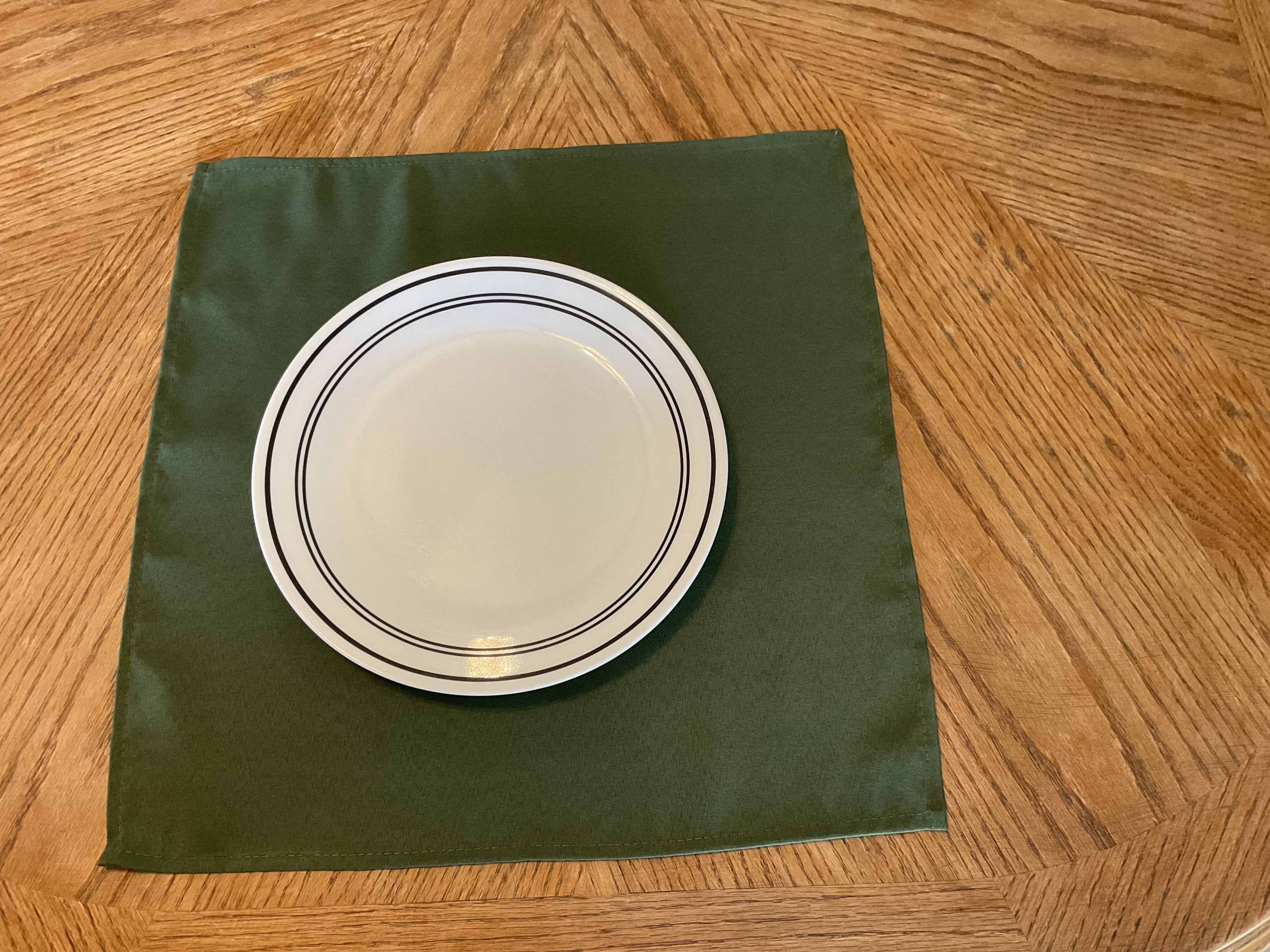 cloth dinner napkins (olive green) - 17 x 17