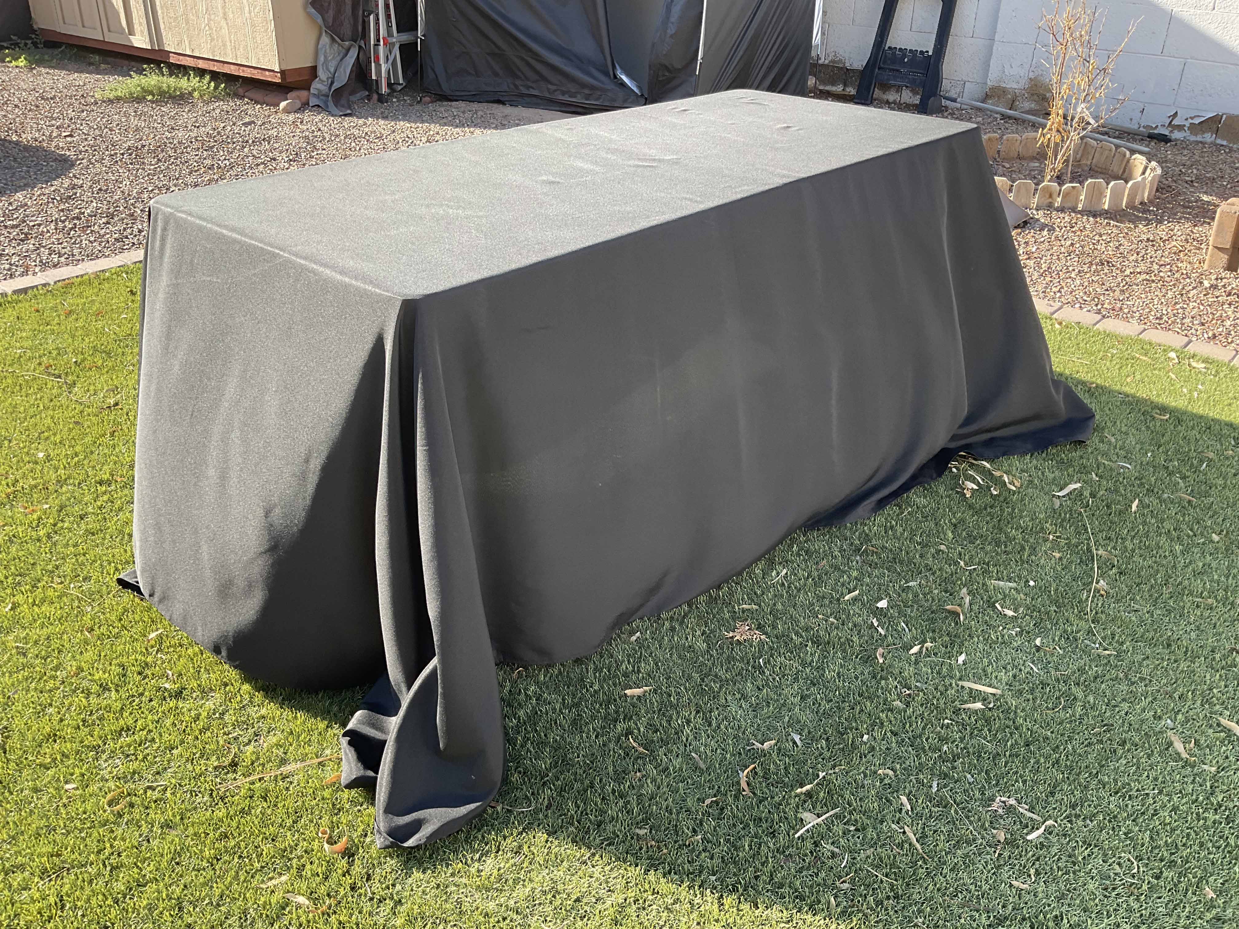 rectangle tablecloths (black) - 90 x 132