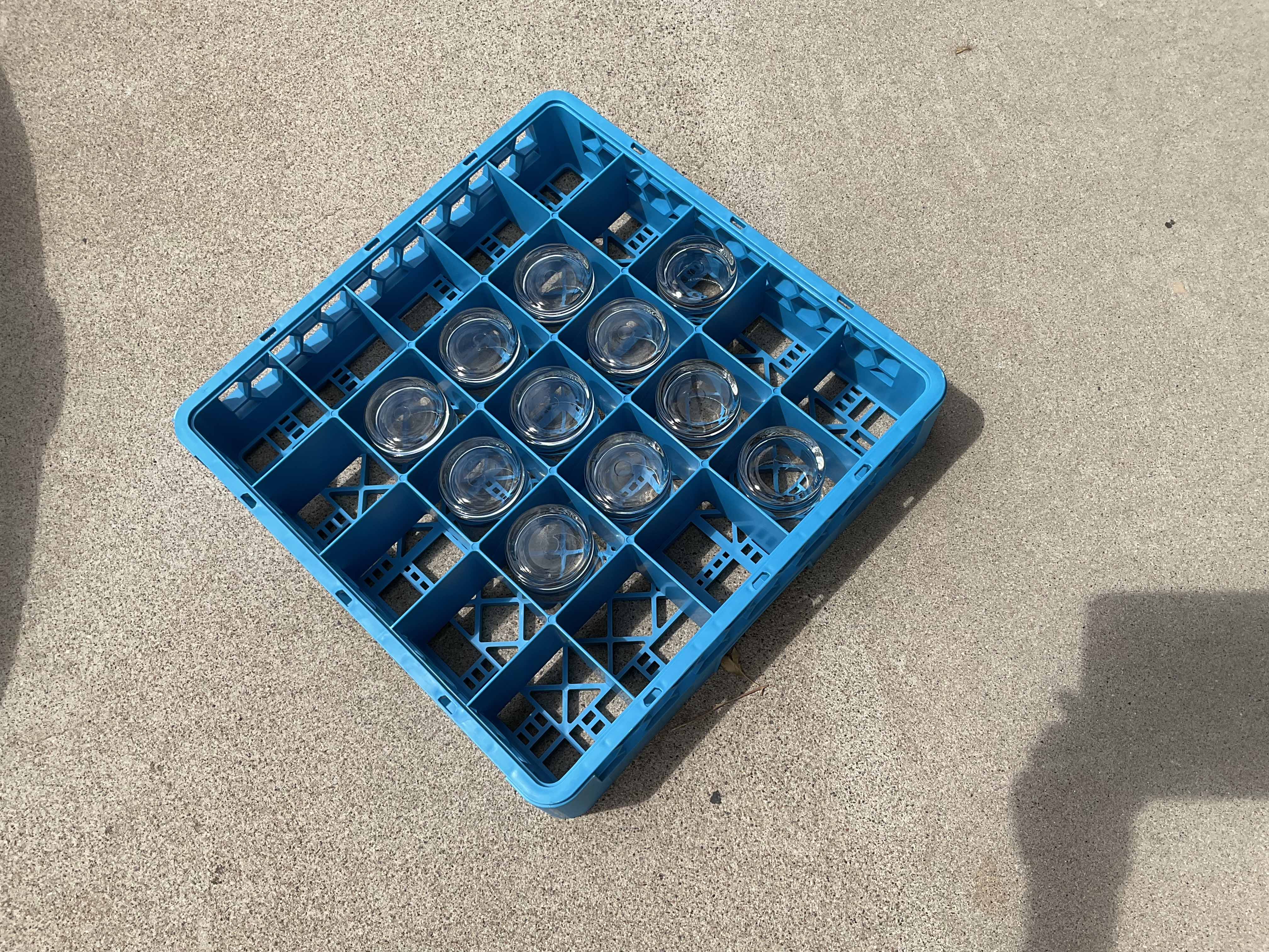 glass racks (25-compartment) - 3 high