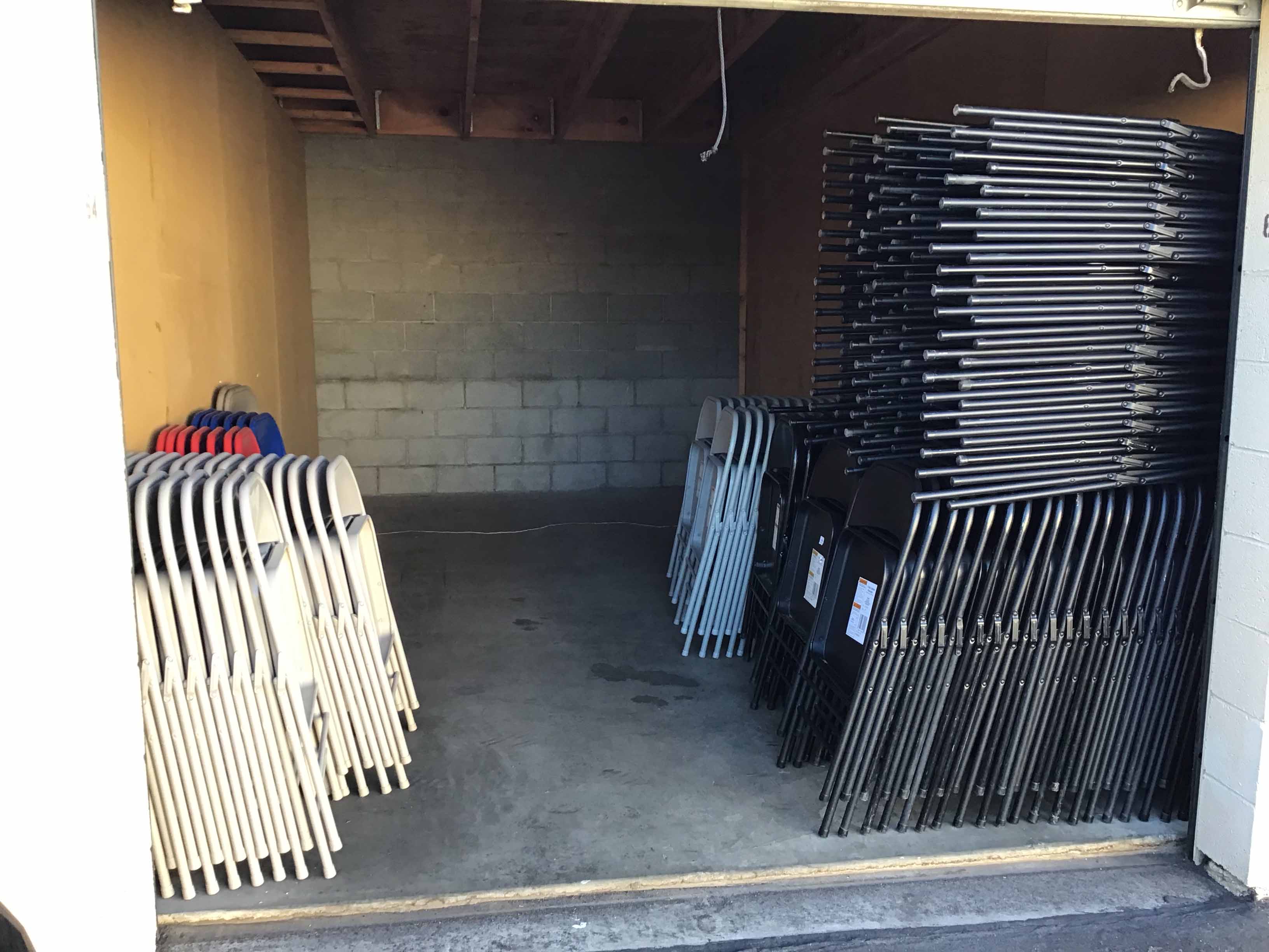 folding chairs (steel, black)