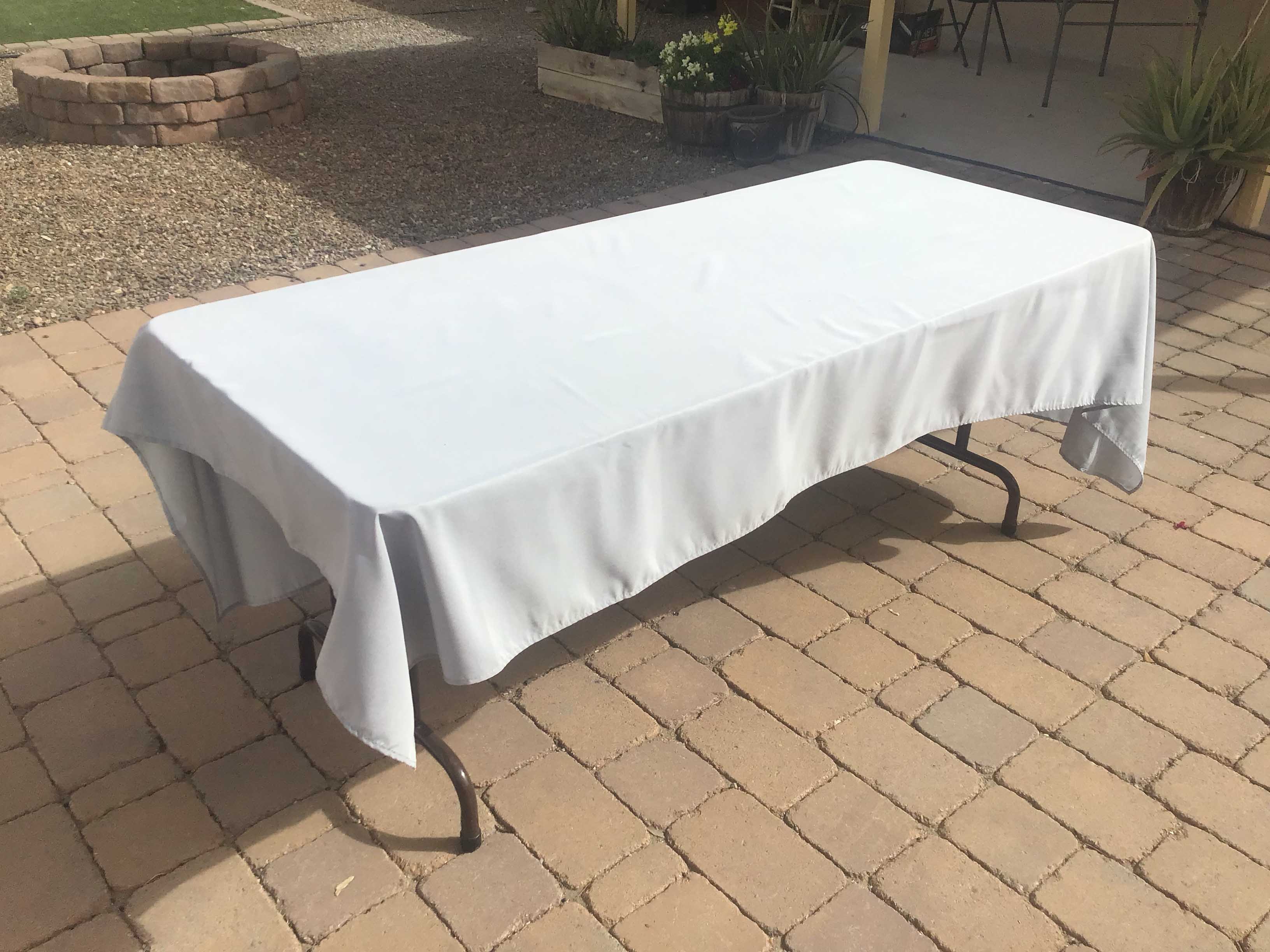 rectangle tablecloths (silver) - 60 x 102