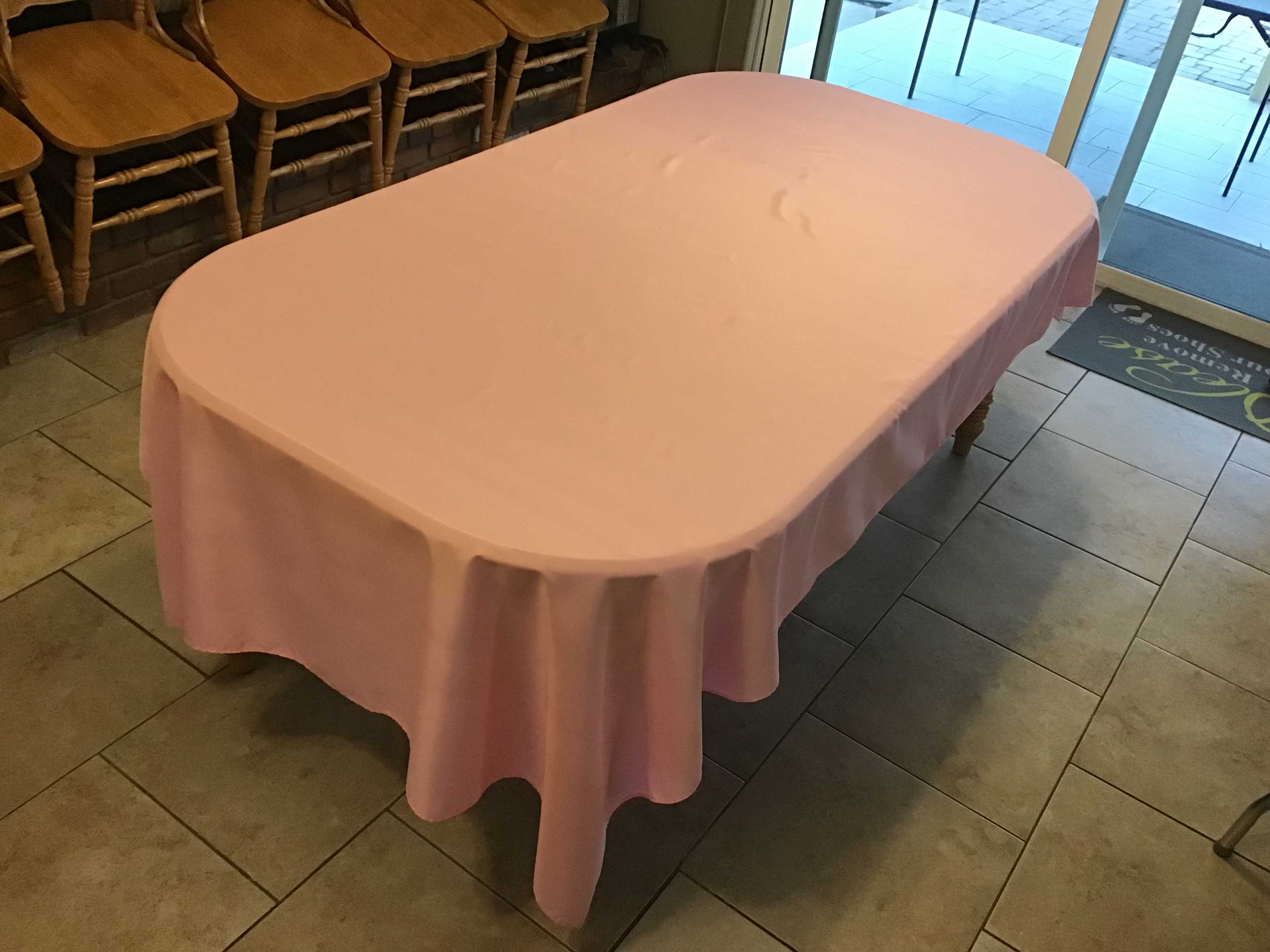 rectangle tablecloths (pink) - 60 x 102