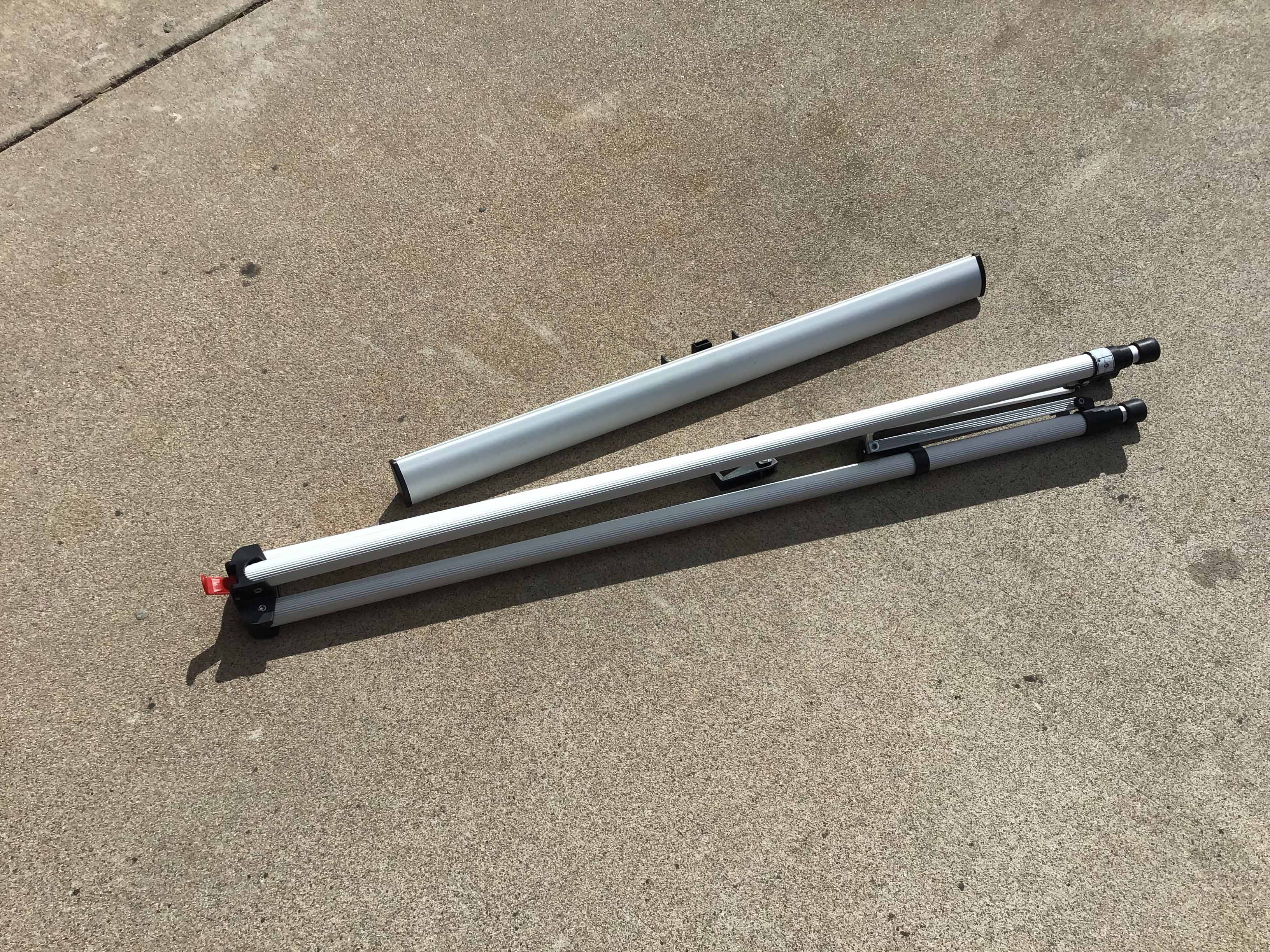 easel with pad retainer (aluminum, heavy-duty) - 37 to 69