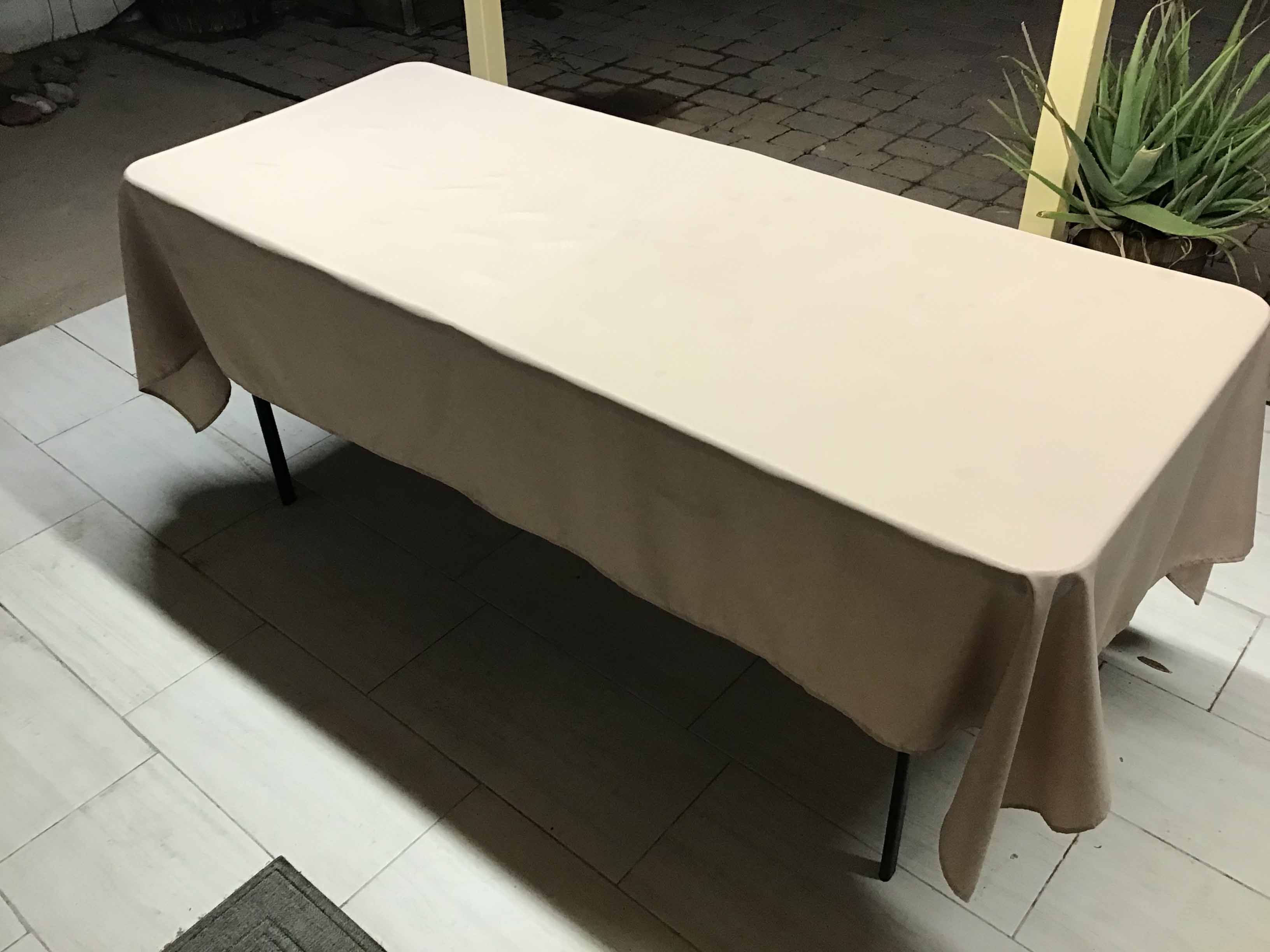 rectangle tablecloths (nude) - 60 x 102