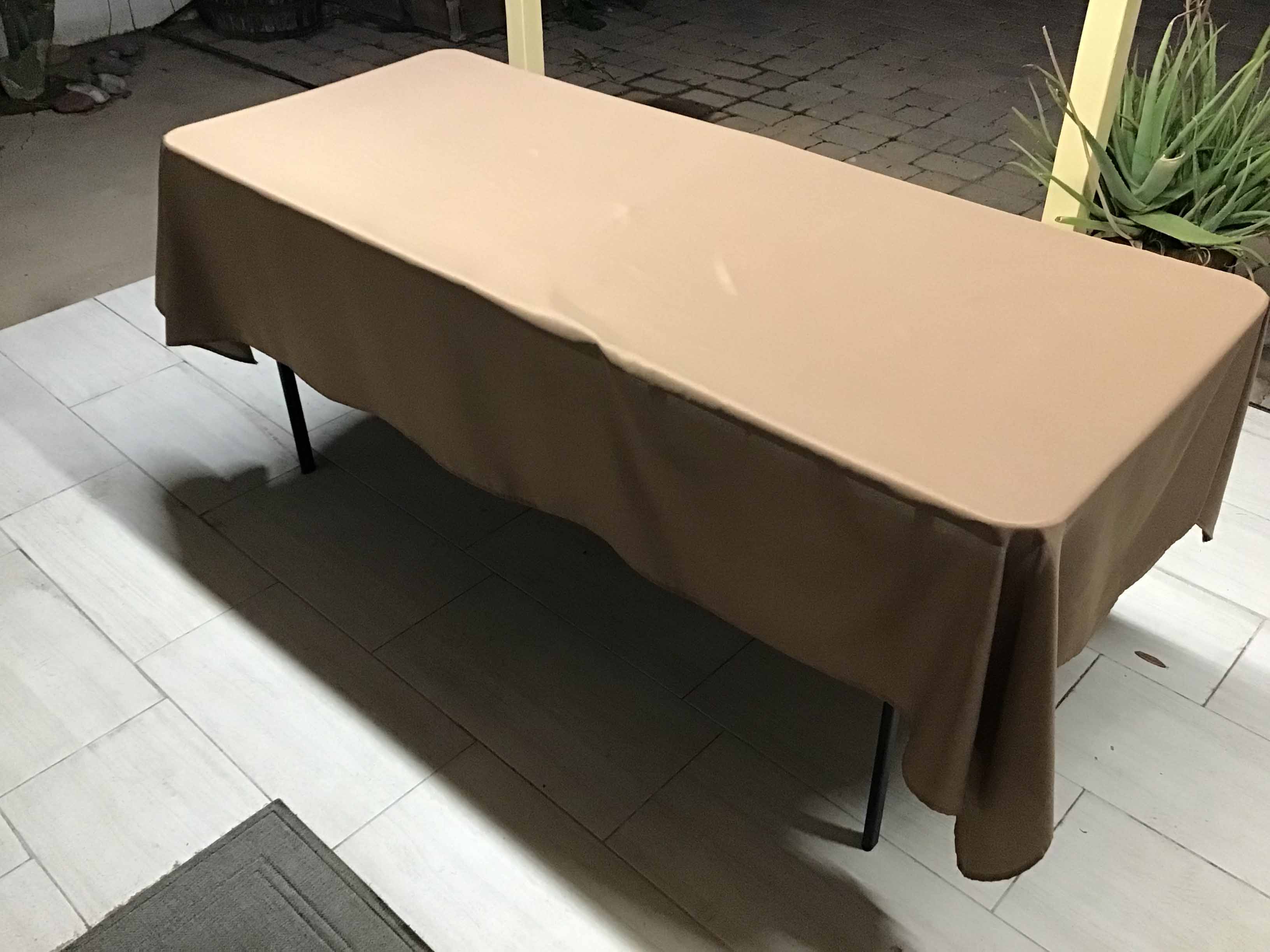 rectangle tablecloths (taupe) - 60 x 102