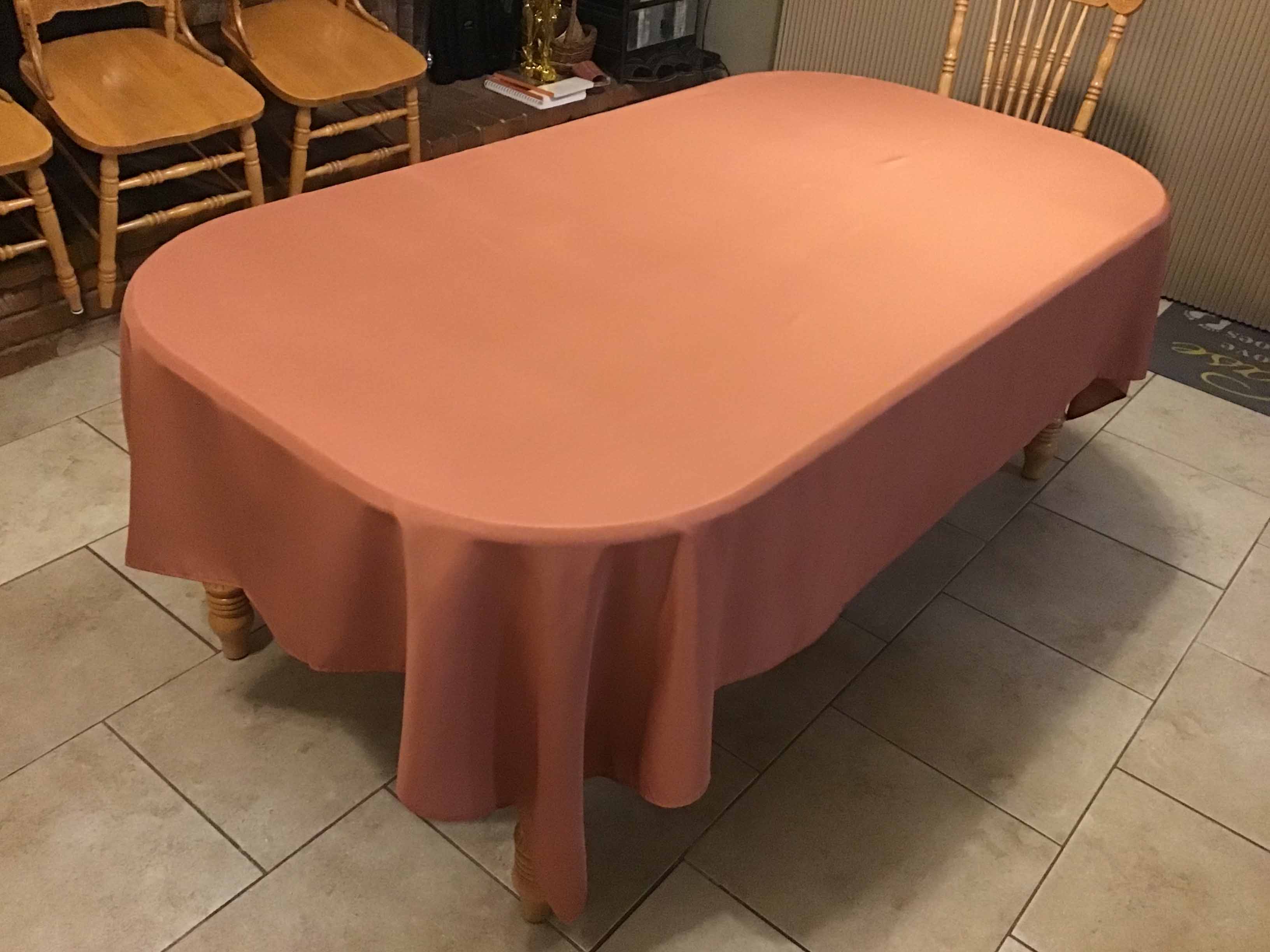 rectangle tablecloths (terracotta/rust) - 60 x 102