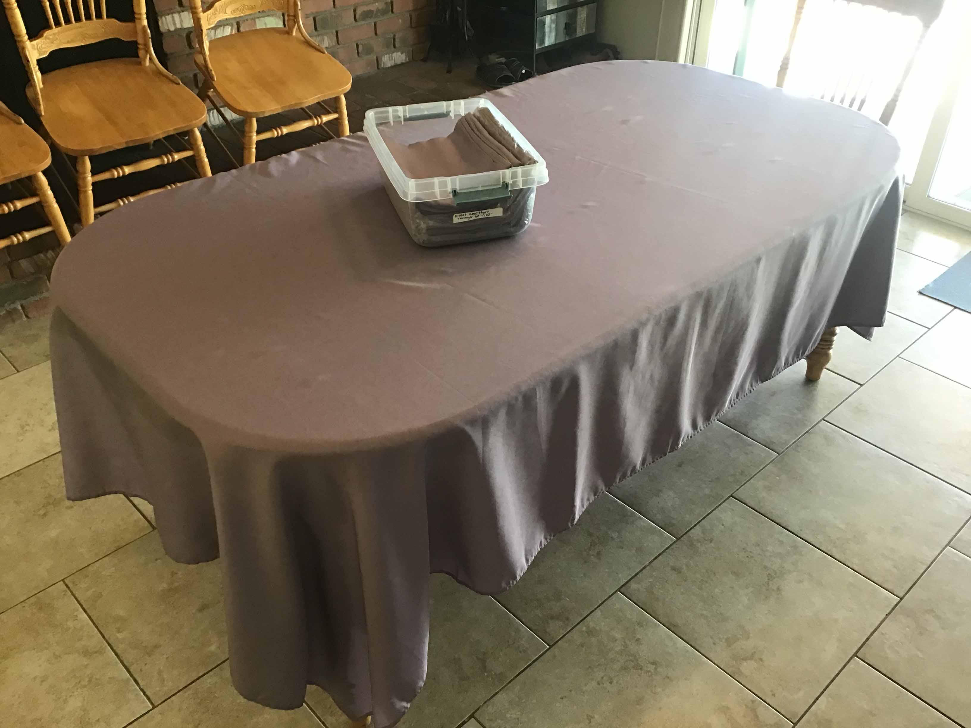rectangle tablecloths (violet amethyst) - 60 x 102