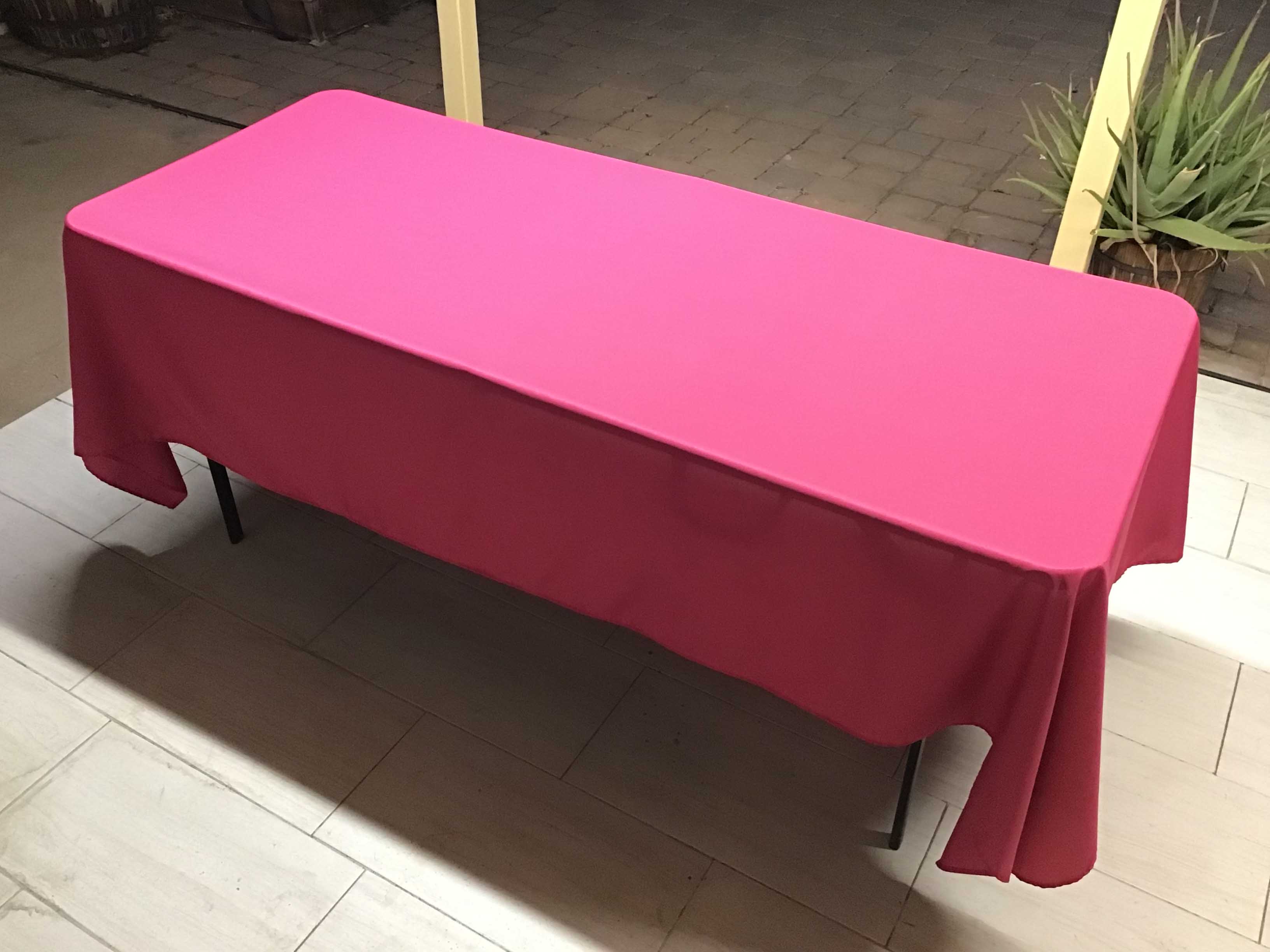rectangle tablecloths (fuchsia) - 60 x 102