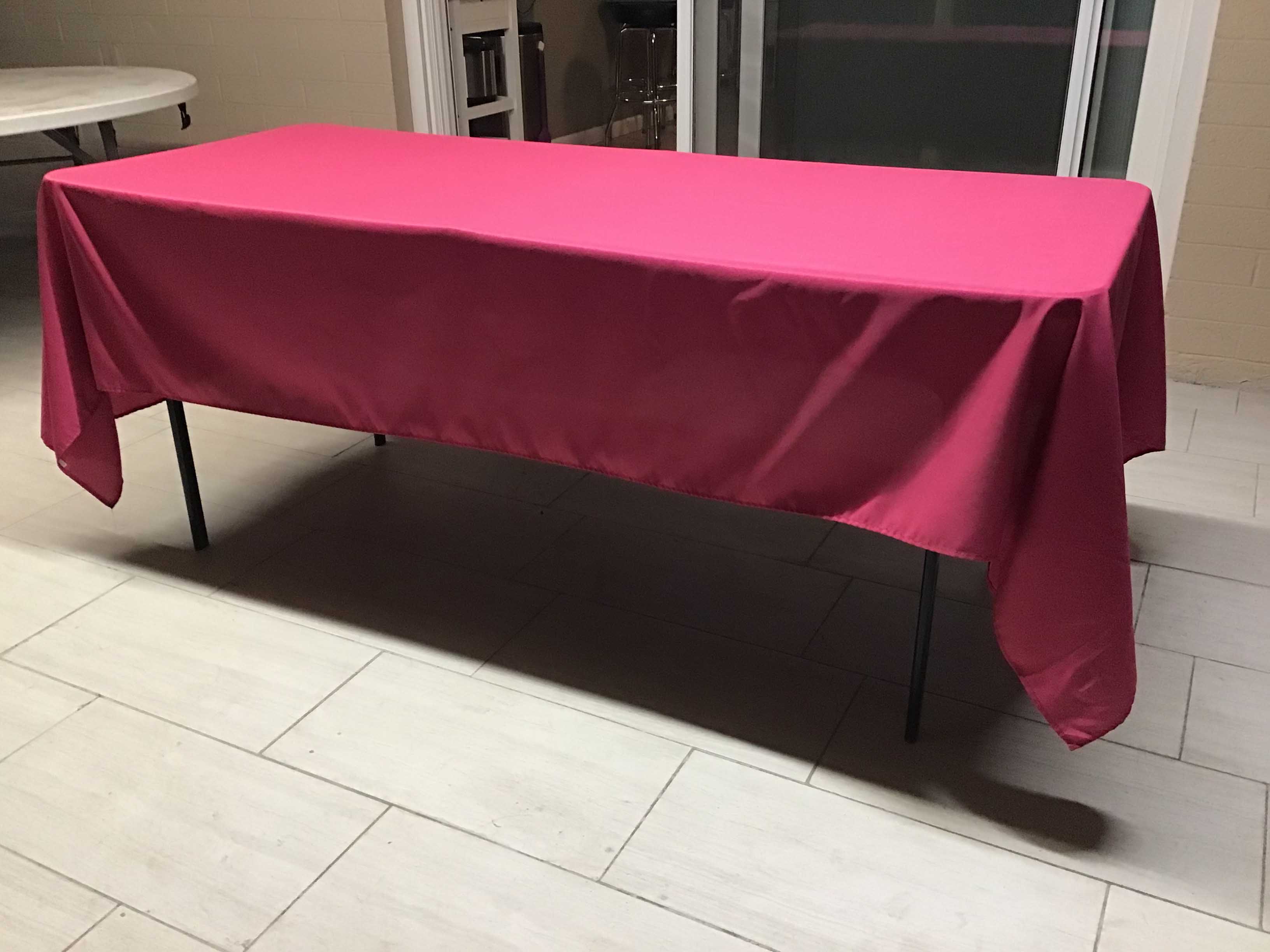 rectangle tablecloths (fuchsia) - 60 x 102