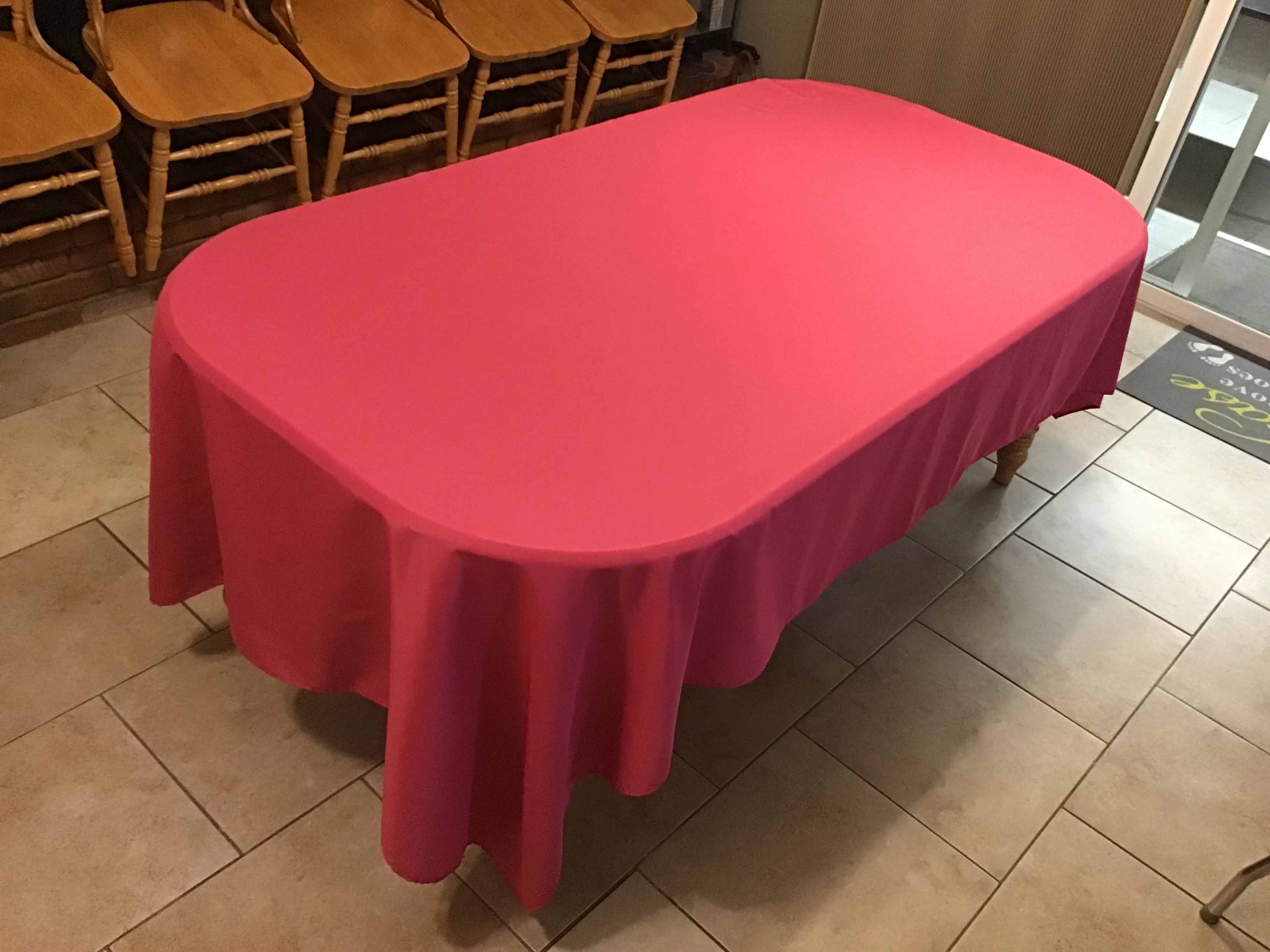 rectangle tablecloths (fuchsia) - 60 x 102