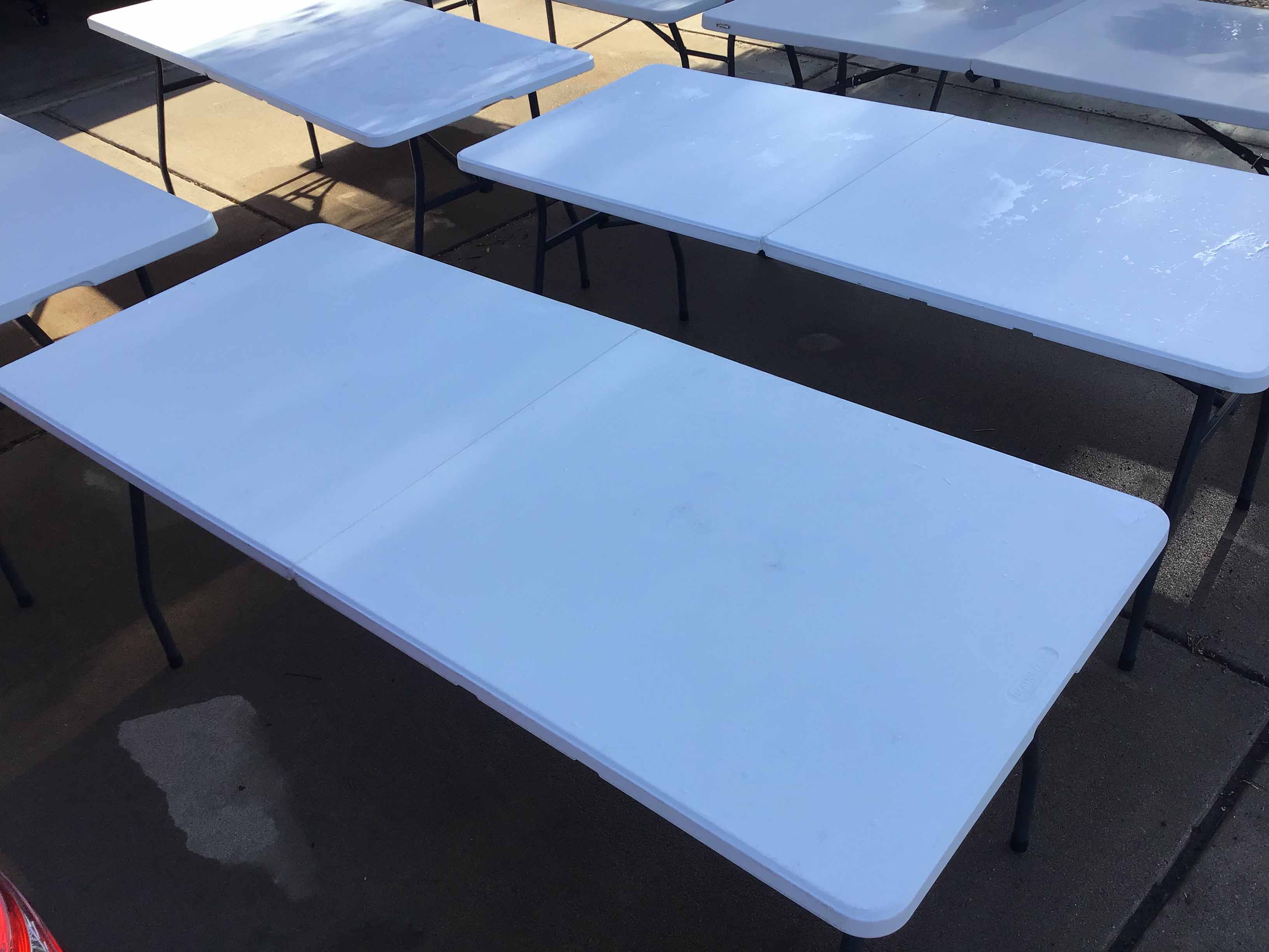 6 foot rectangle tables