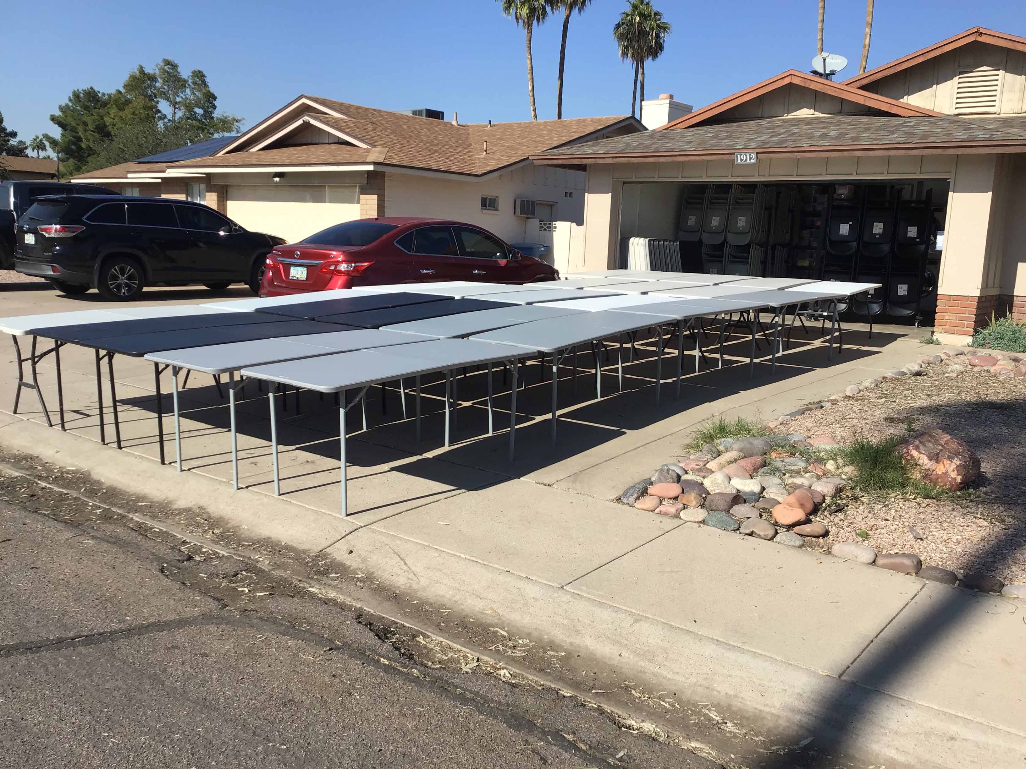 6 foot rectangle tables