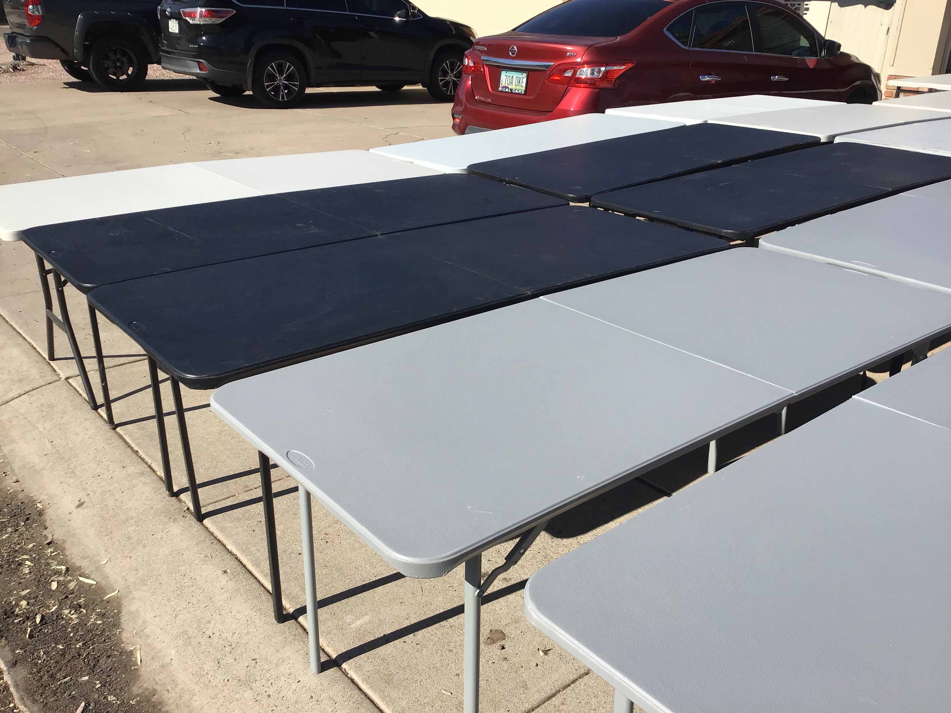 6 foot rectangle tables