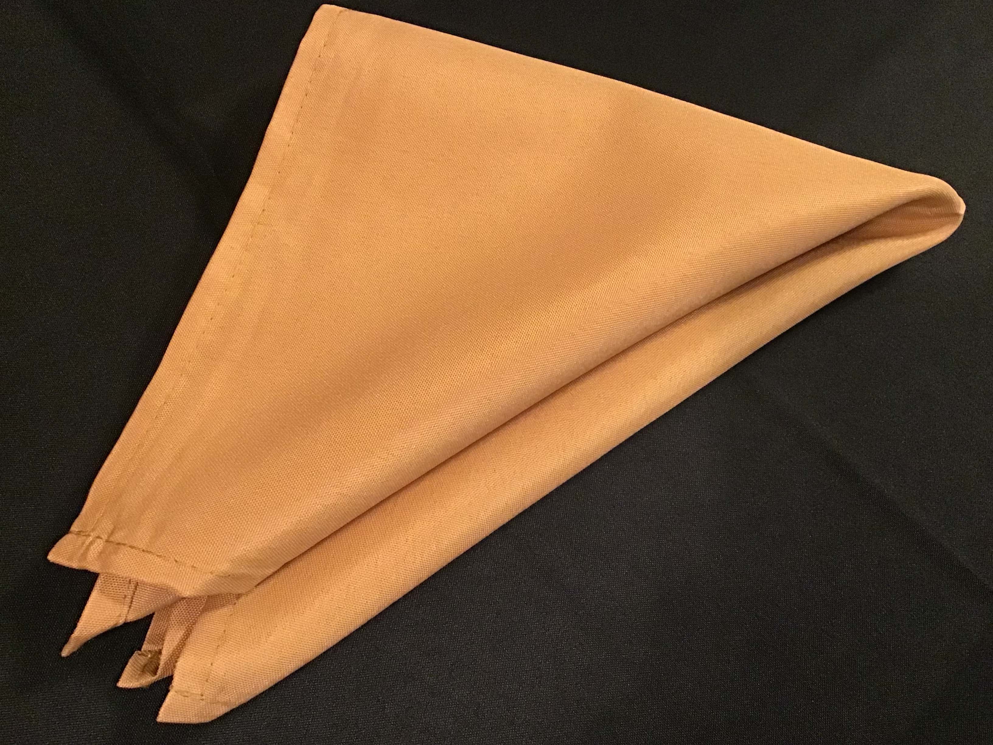 cloth dinner napkins (gold) - 17 x 17
