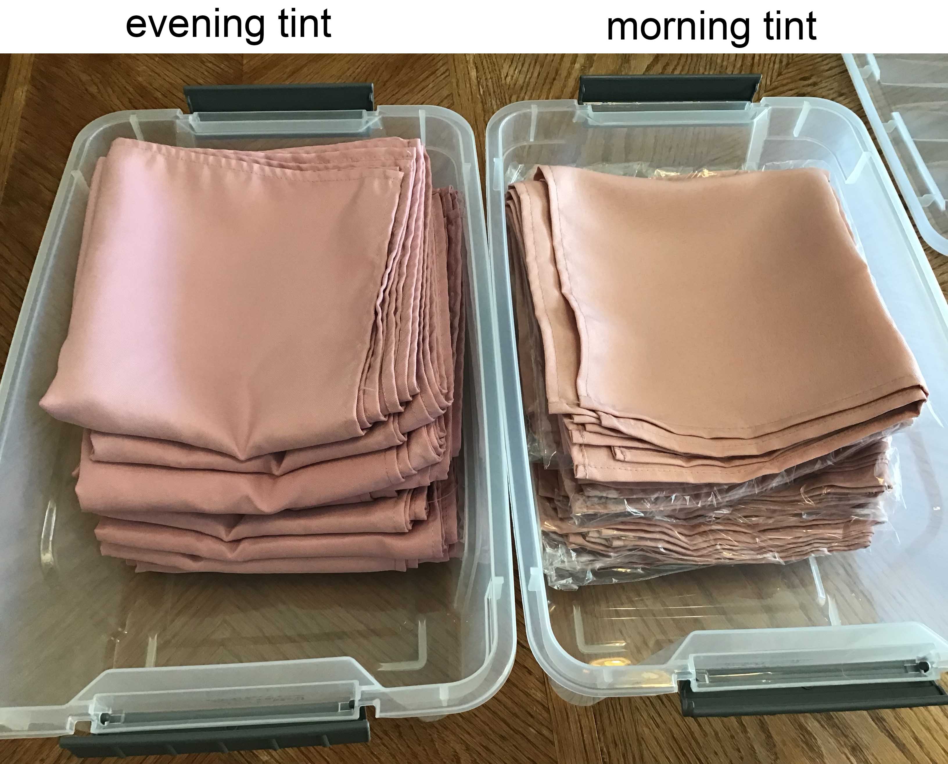 cloth dinner napkins (dusty rose/mauve, morning tint) - 17 x 17