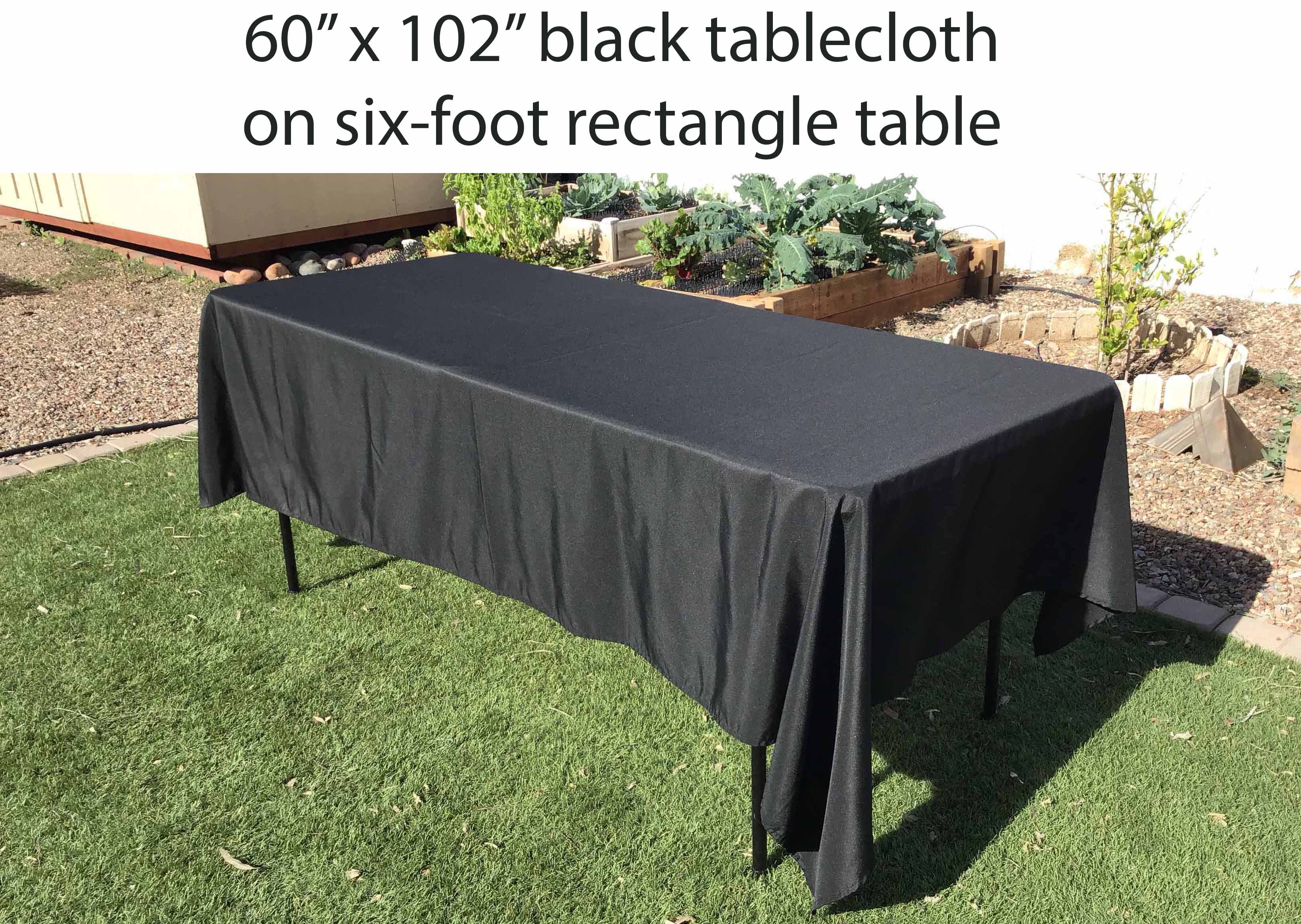 rectangle tablecloths (black) - 60 x 102