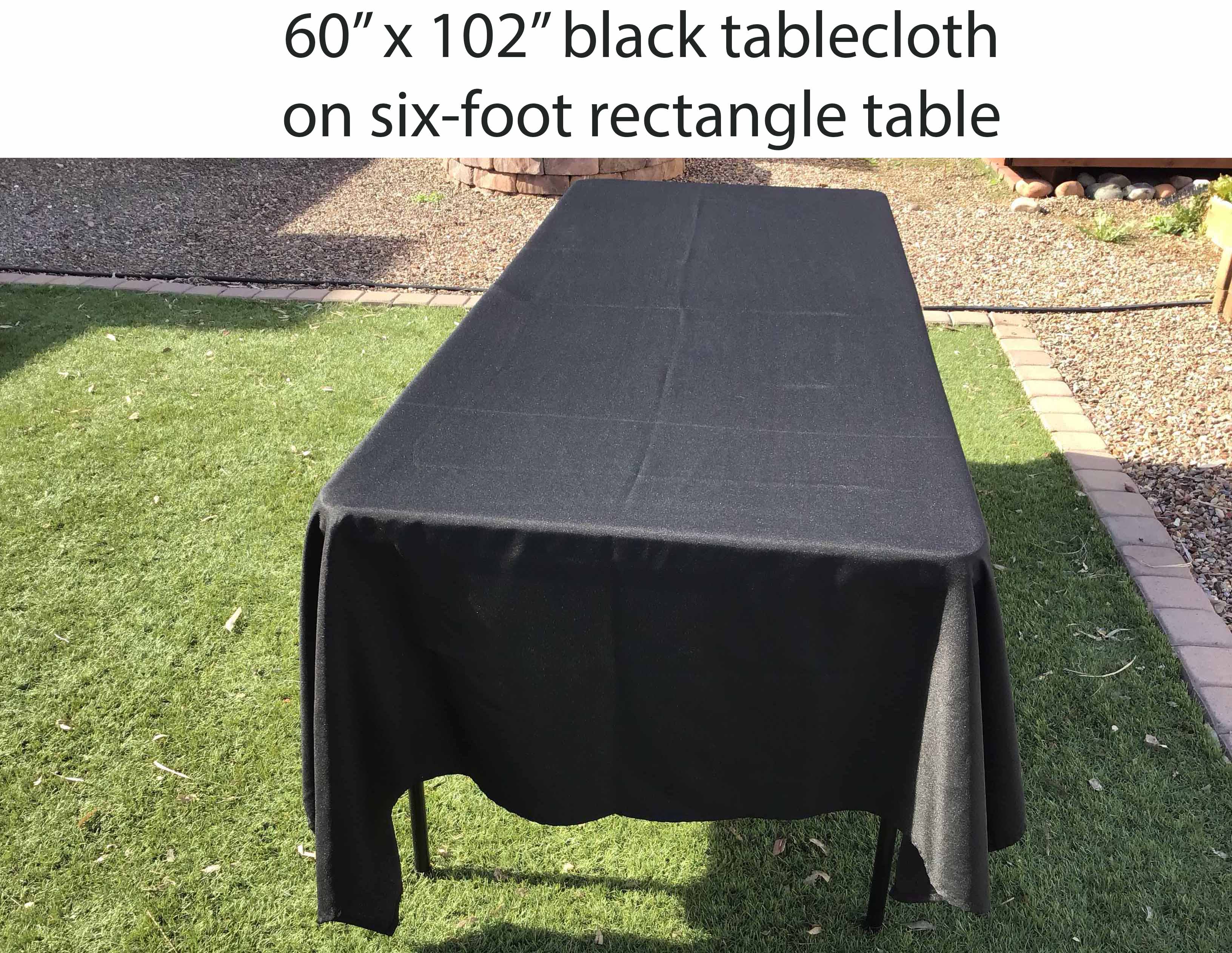rectangle tablecloths (black) - 60 x 102