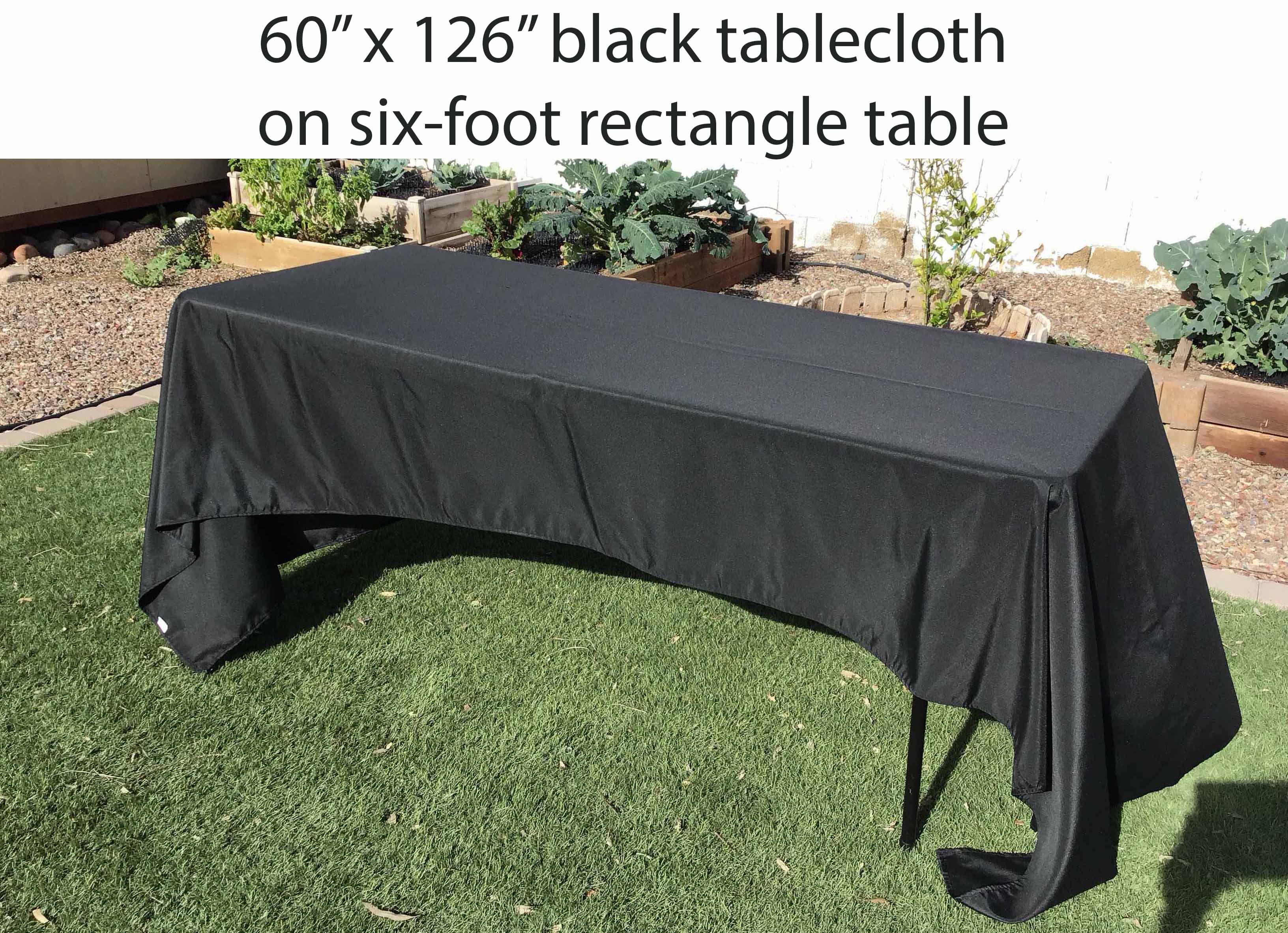 rectangle tablecloths (black) - 60 x 126