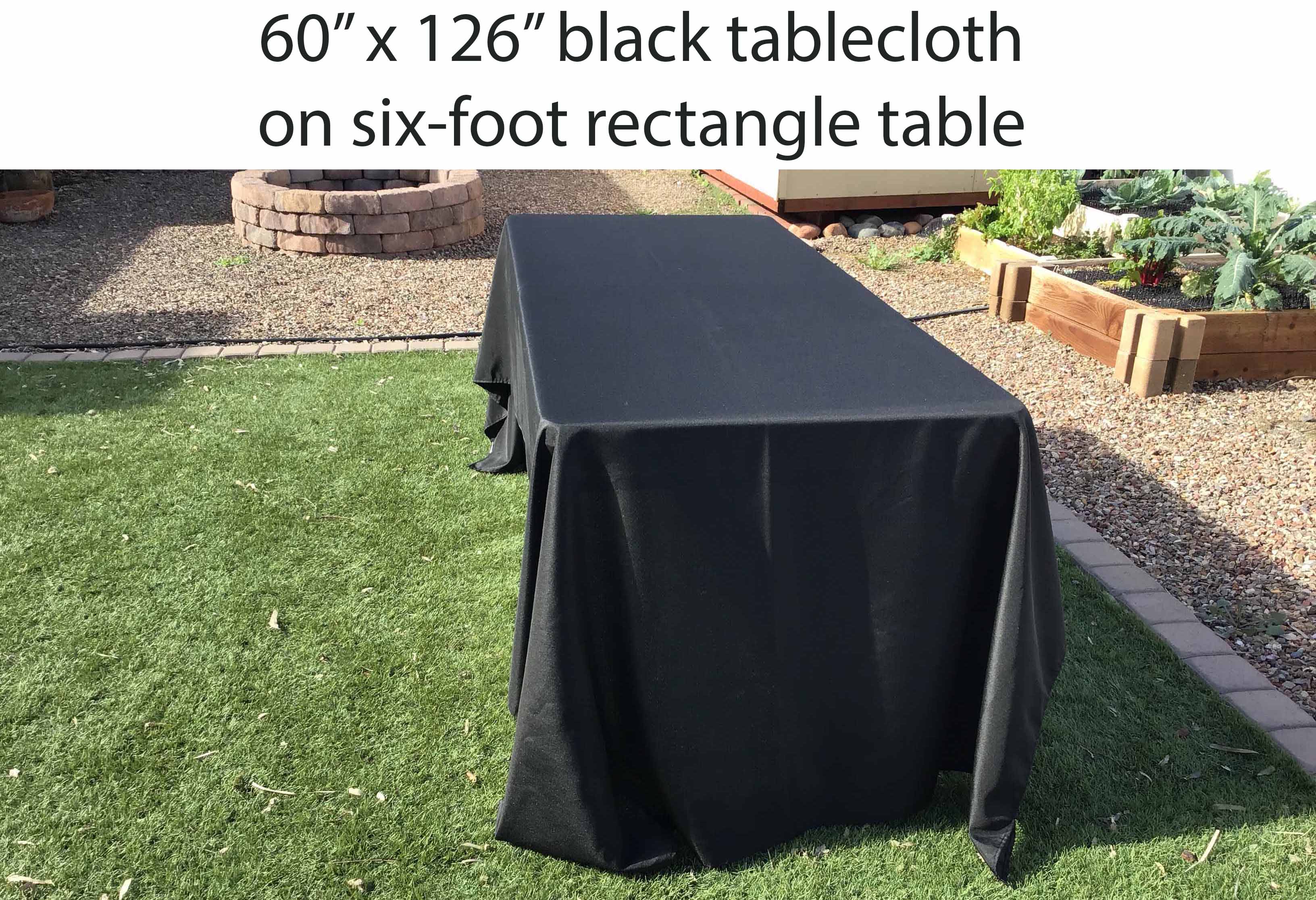 rectangle tablecloths (black) - 60 x 126