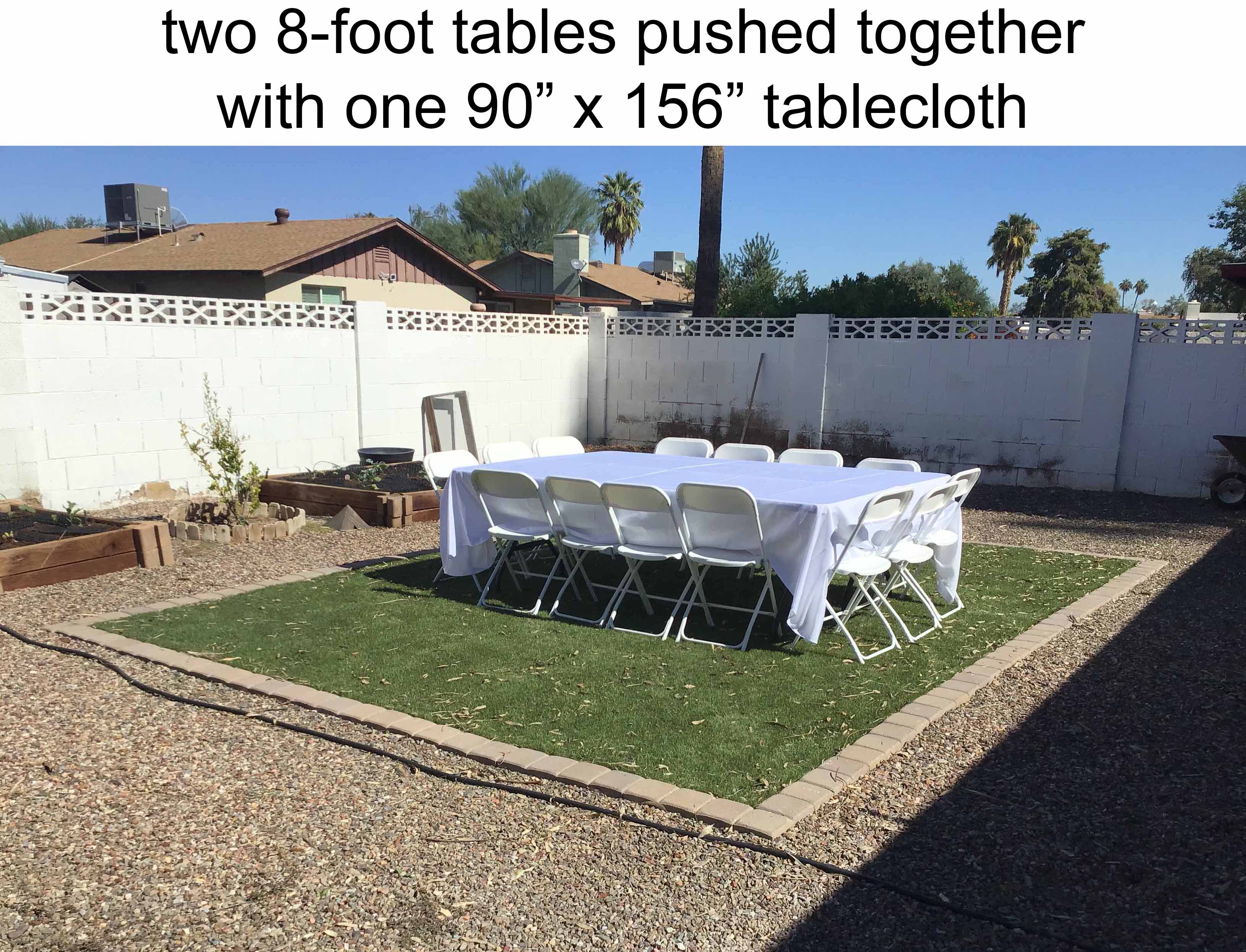 8 foot rectangle tables