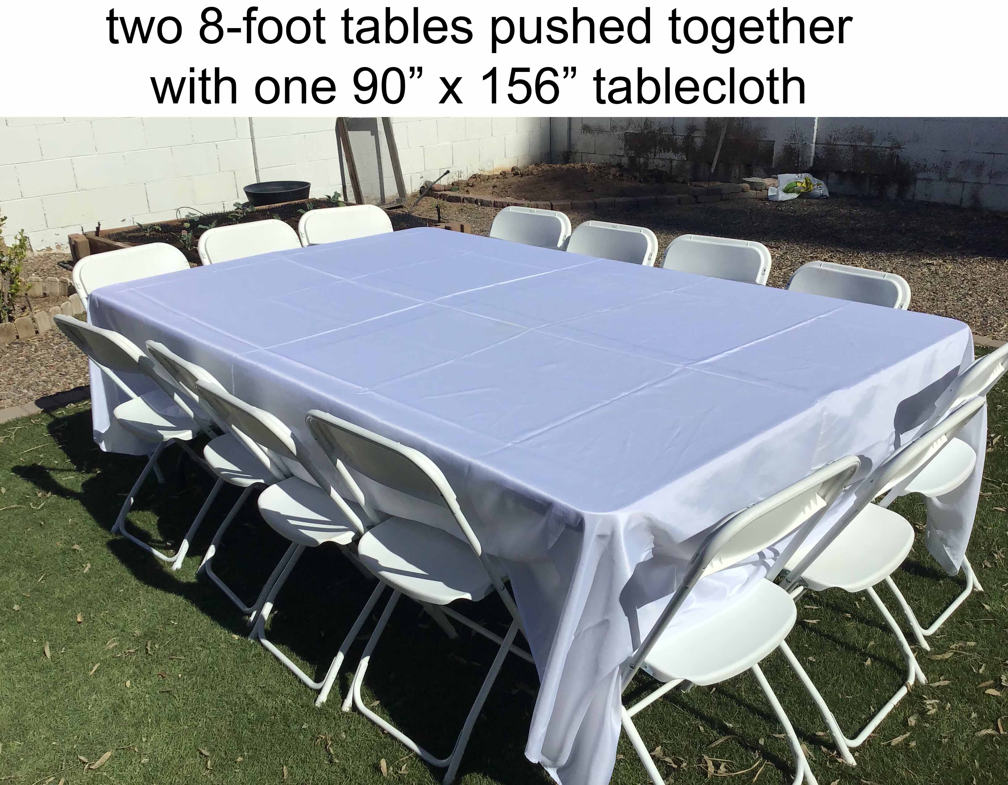 8 foot rectangle tables