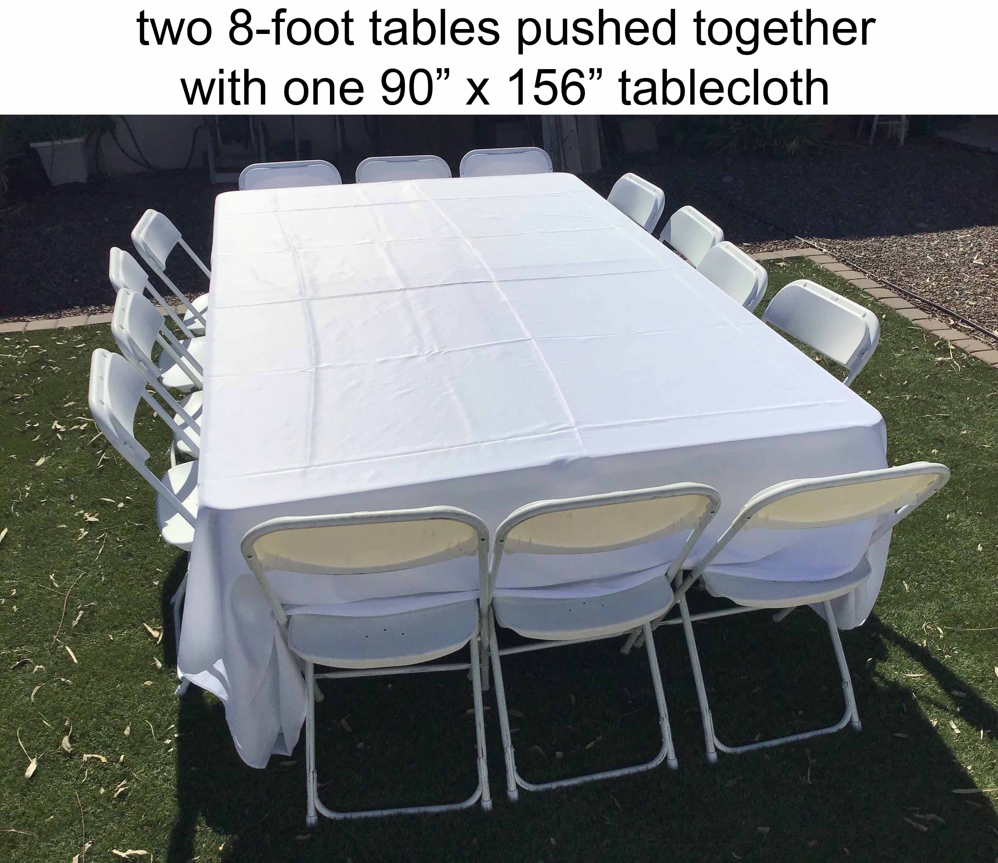 8 foot rectangle tables