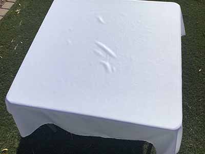 square tablecloths (white) - 54