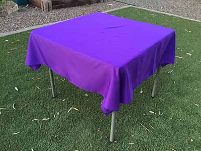 square tablecloths (purple) - 54