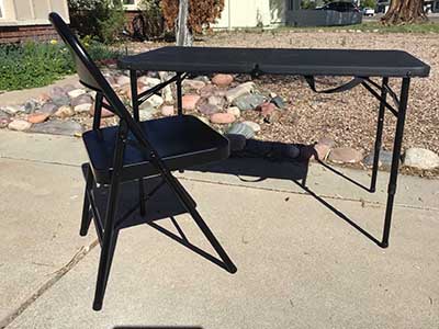 40 inch rectangle tables (adjustable height)