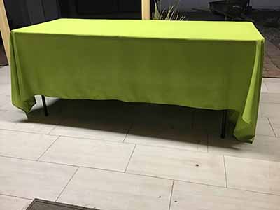 rectangle tablecloths (lime green sage) - 60 x 126