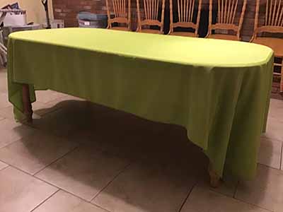 rectangle tablecloths (lime green sage) - 60 x 126