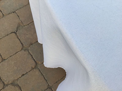 round tablecloths (white) - 108